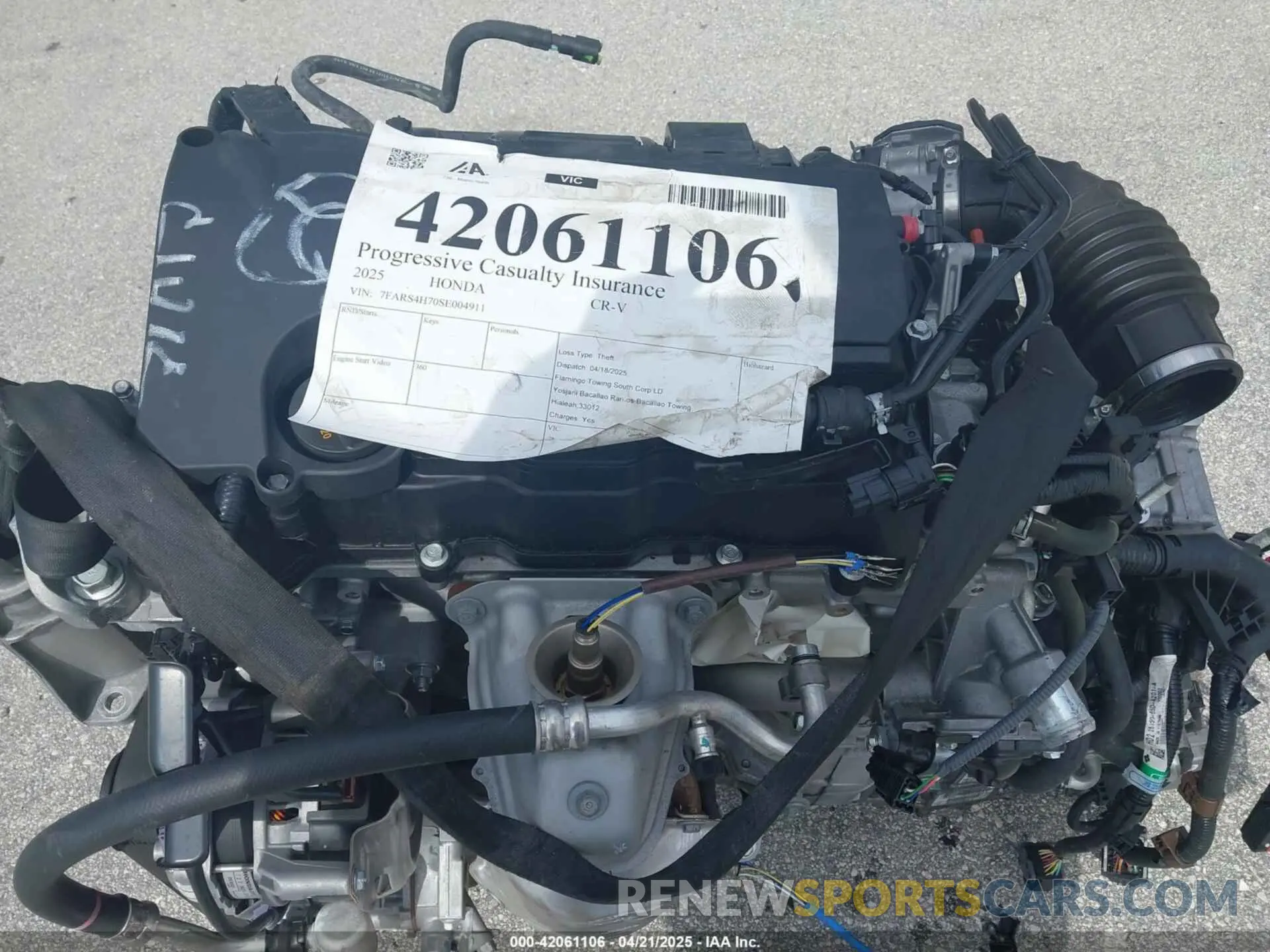 14 fotografías del automóvil dañado 7FARS4H70SE004911 HONDA CR-V 2025