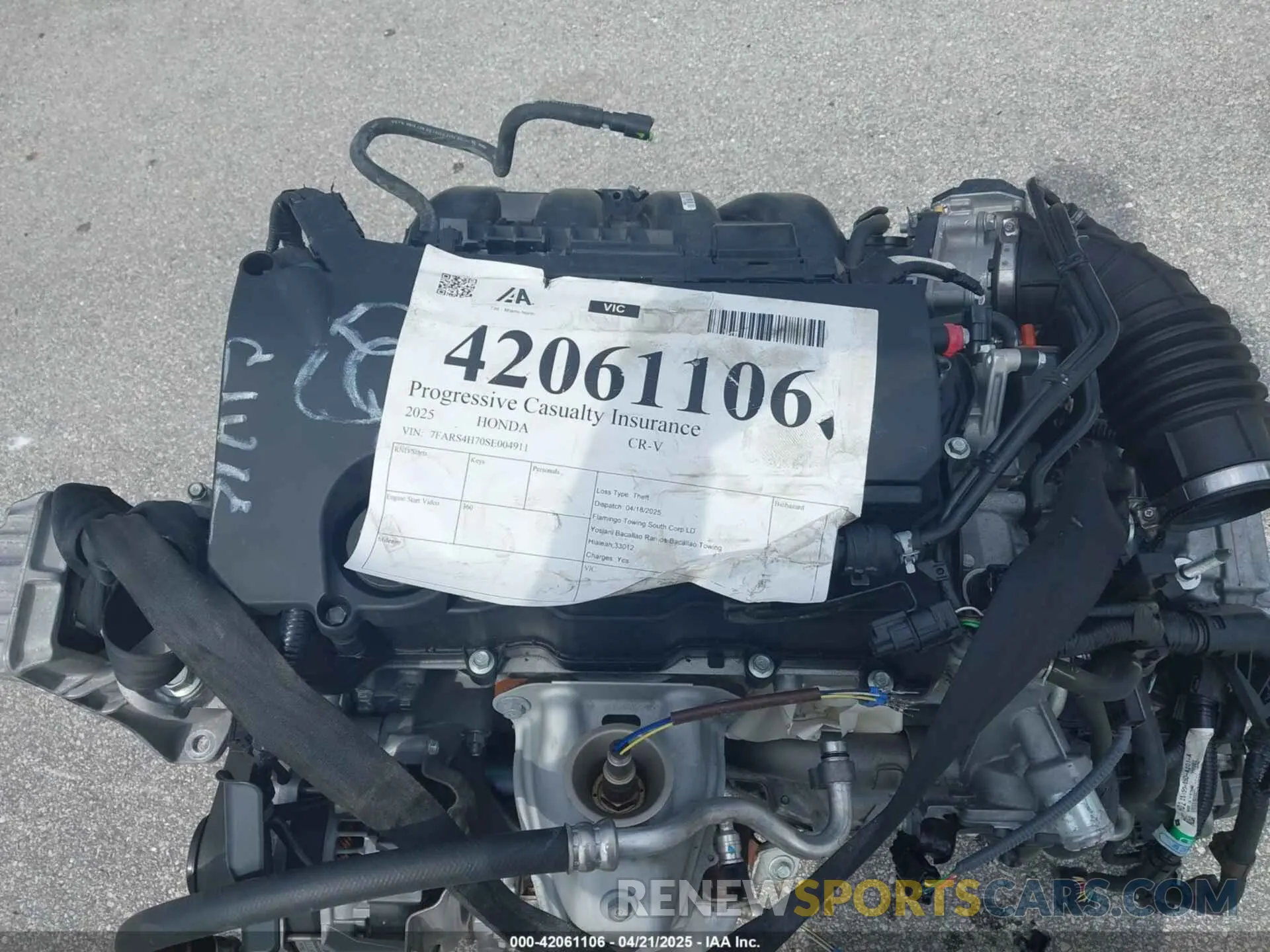 7 fotografías del automóvil dañado 7FARS4H70SE004911 HONDA CR-V 2025
