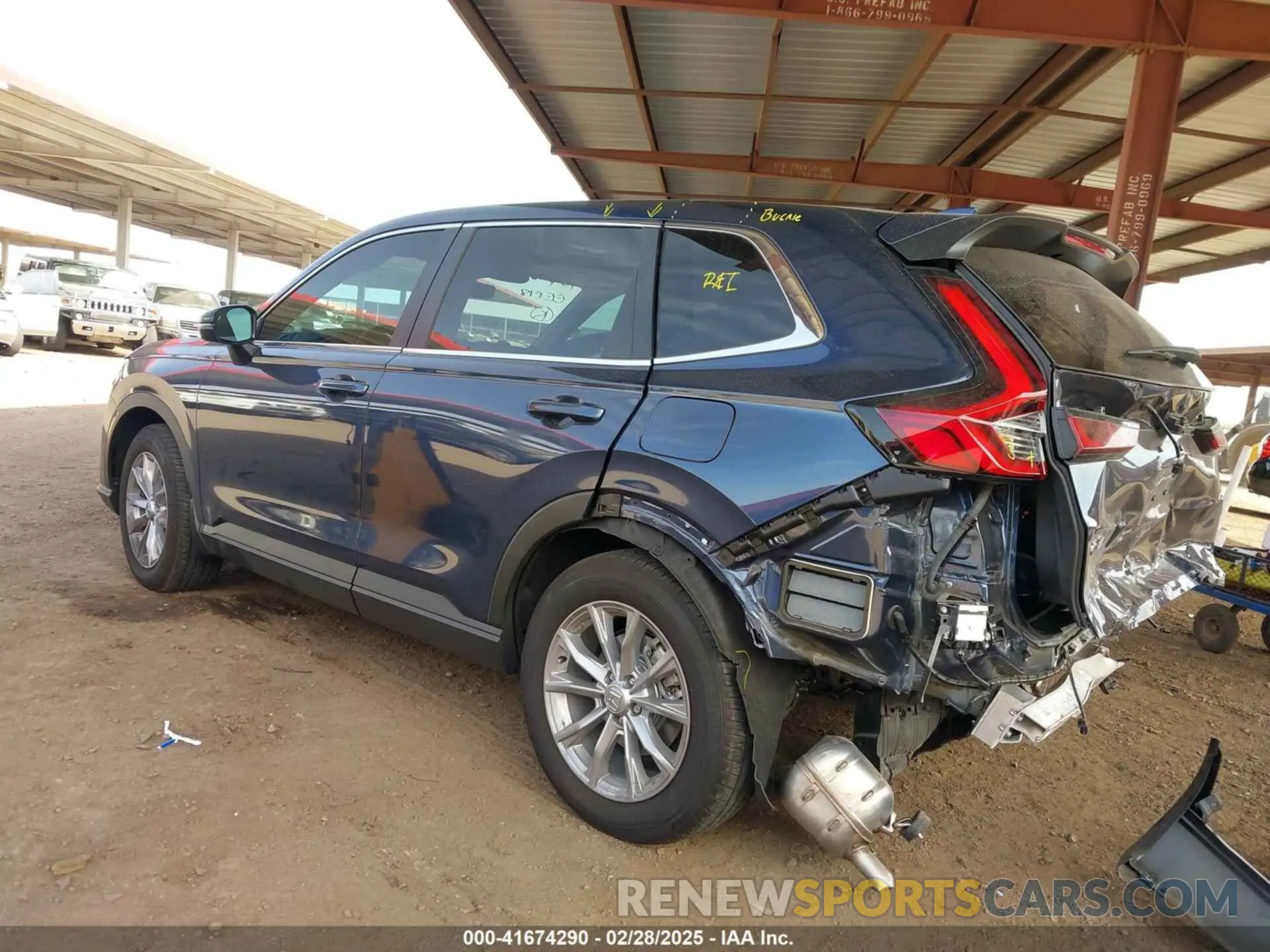 3 fotografías del automóvil dañado 7FARS4H71SE007851 HONDA CR-V 2025