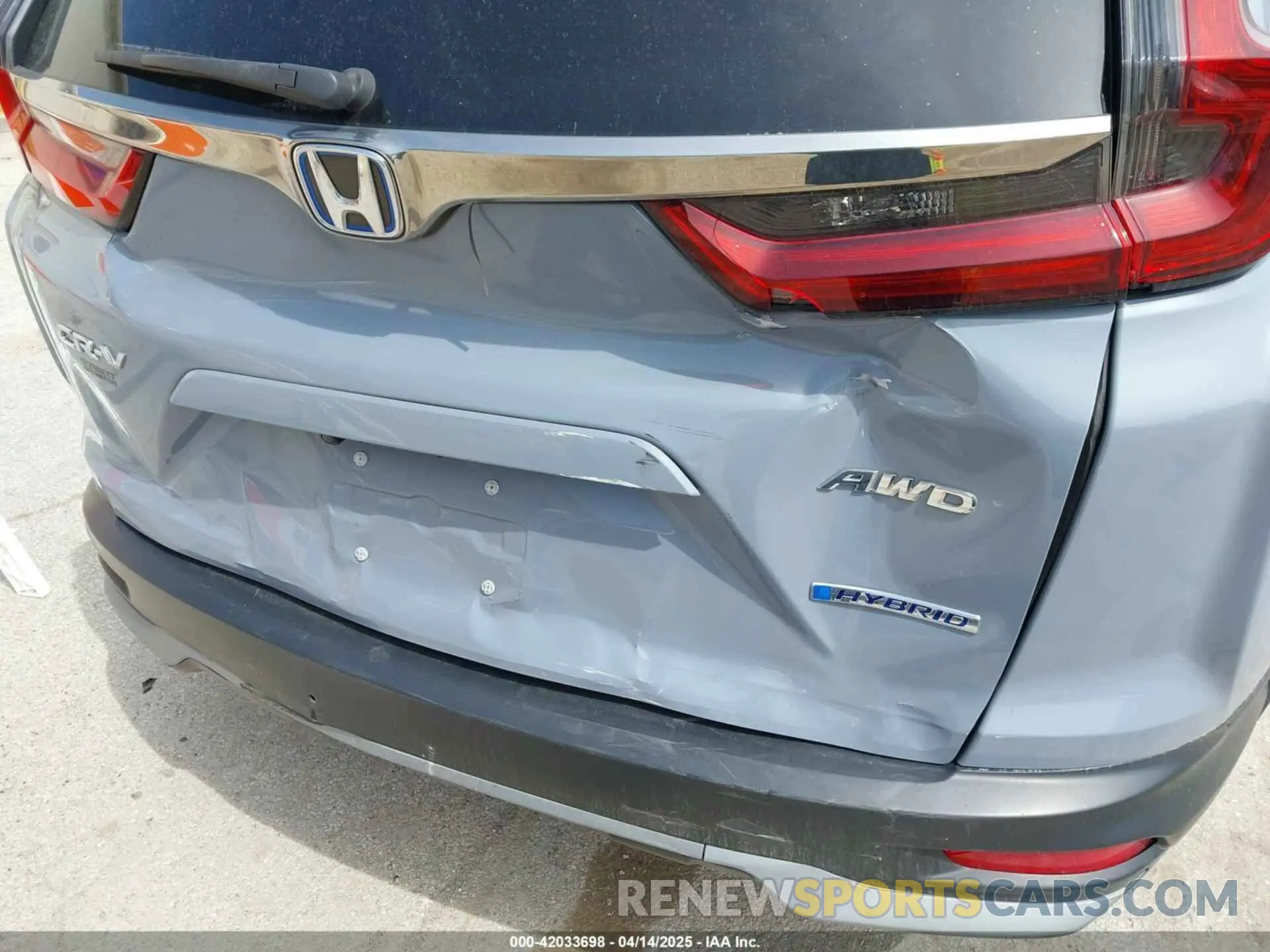6 fotografías del automóvil dañado 7FART6H80LE011540 HONDA CR-V HYBRID 2020