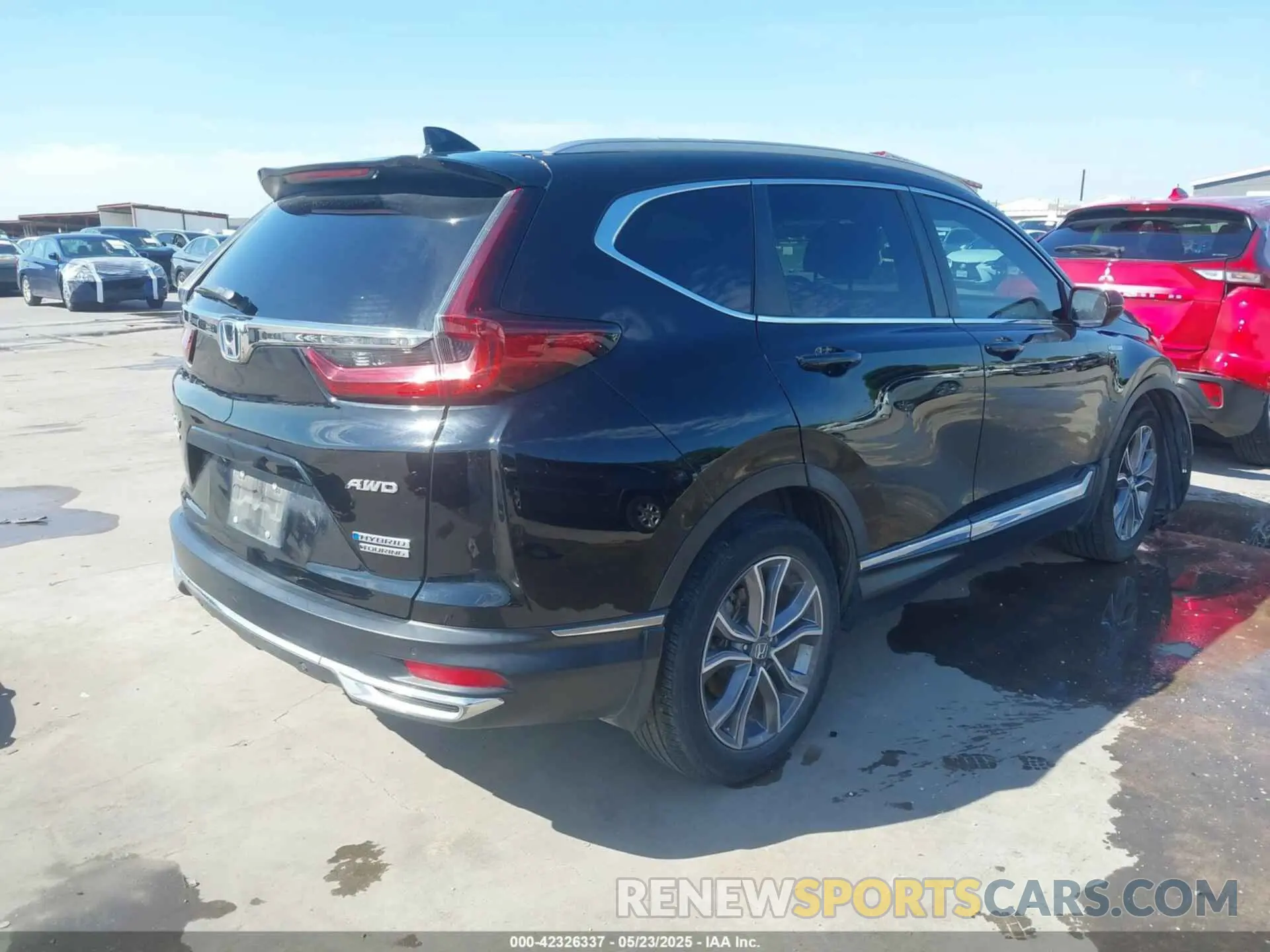 4 fotografías del automóvil dañado 7FART6H91LE005707 HONDA CR-V HYBRID 2020