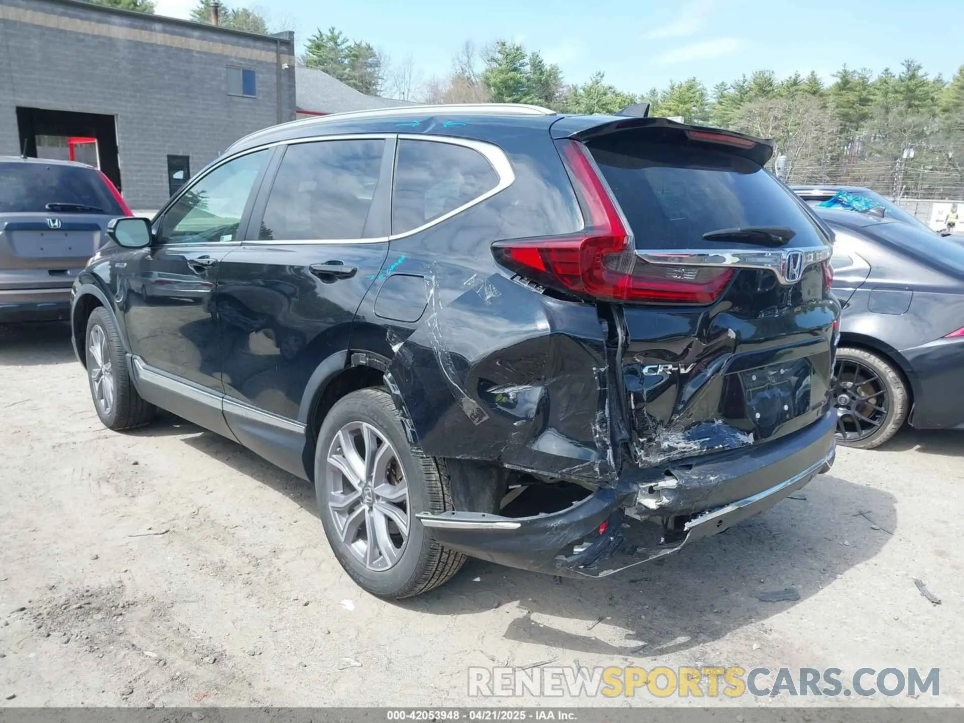 3 fotografías del automóvil dañado 7FART6H96LE023782 HONDA CR-V HYBRID 2020