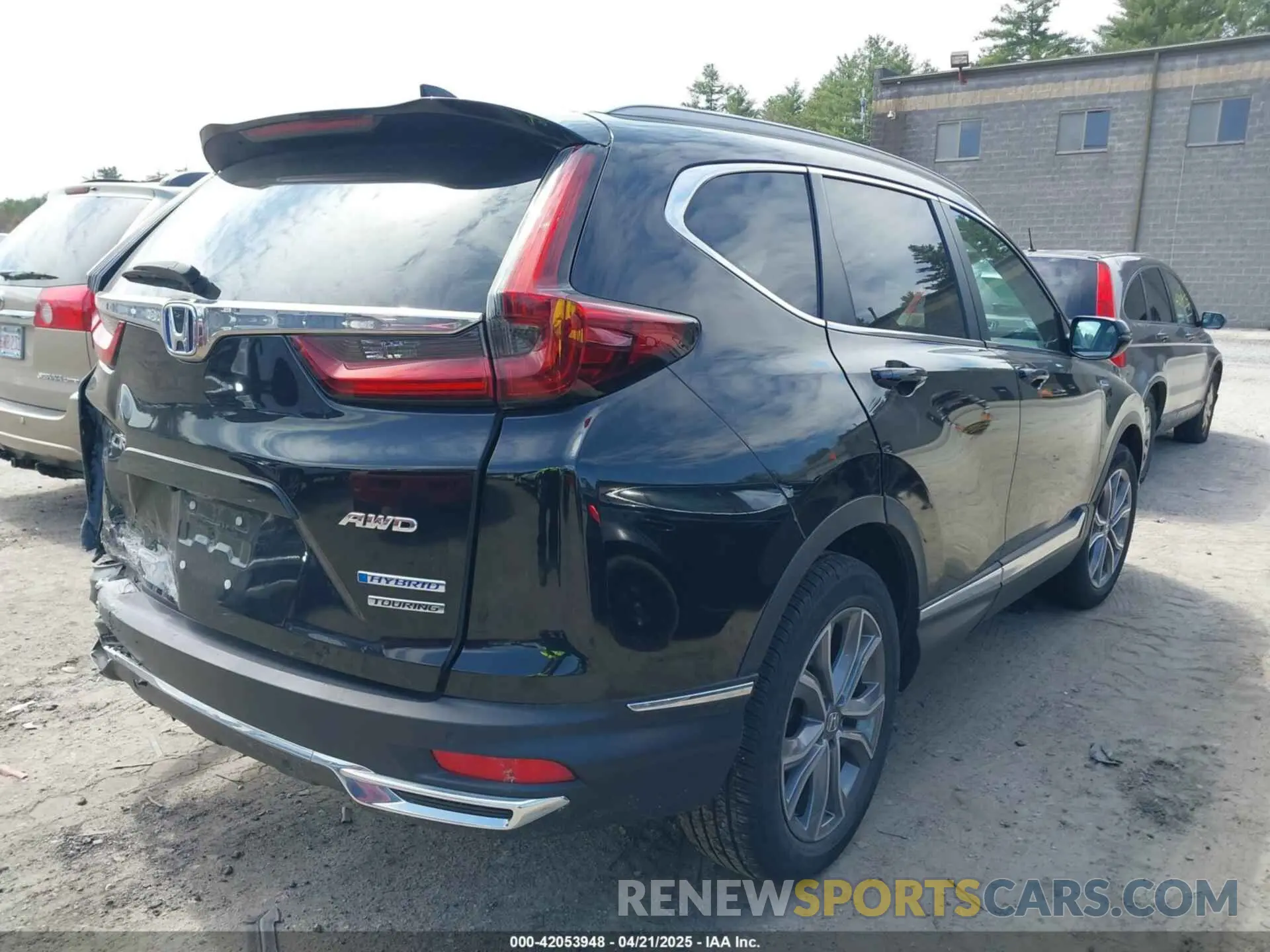 4 fotografías del automóvil dañado 7FART6H96LE023782 HONDA CR-V HYBRID 2020