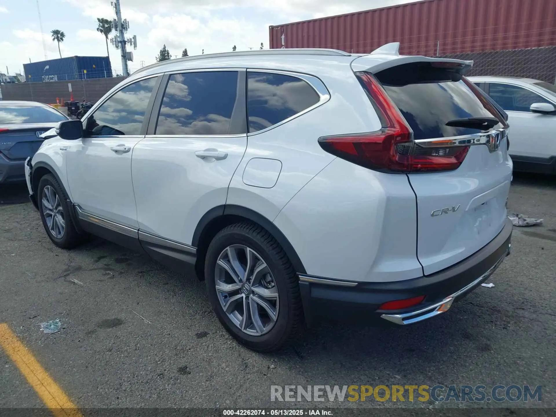 3 fotografías del automóvil dañado 7FART6H97LE023225 HONDA CR-V HYBRID 2020