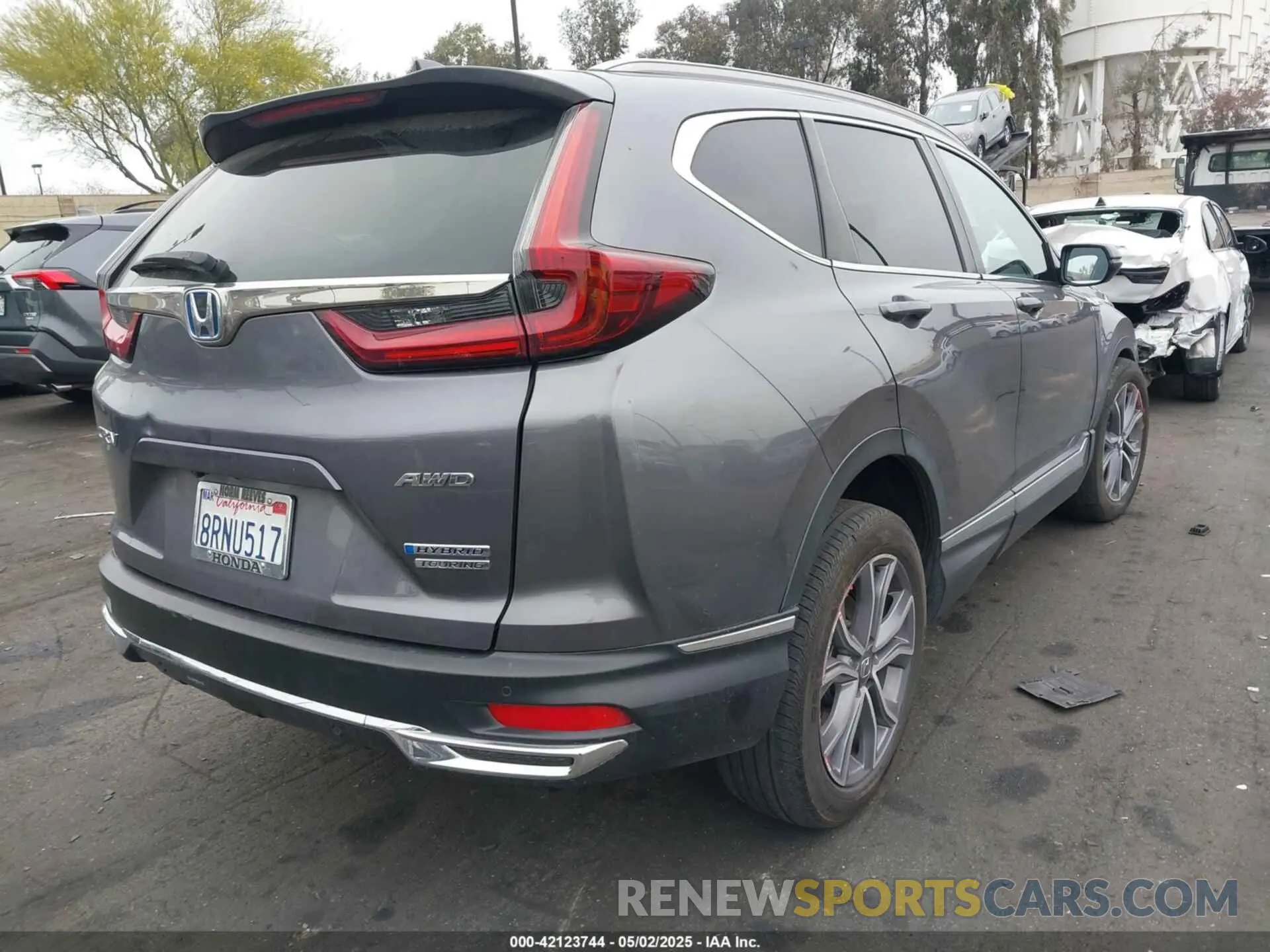 4 fotografías del automóvil dañado 7FART6H99LE000979 HONDA CR-V HYBRID 2020