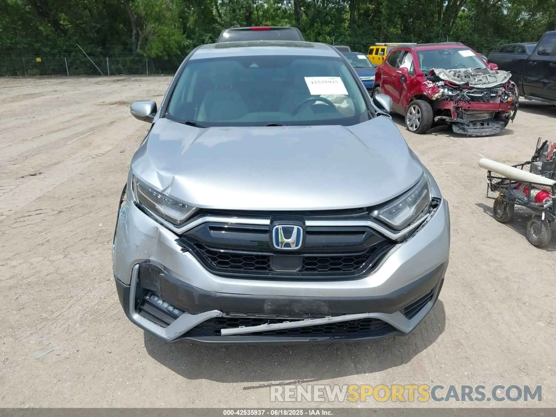 12 fotografías del automóvil dañado 7FART6H51ME037846 HONDA CR-V HYBRID 2021