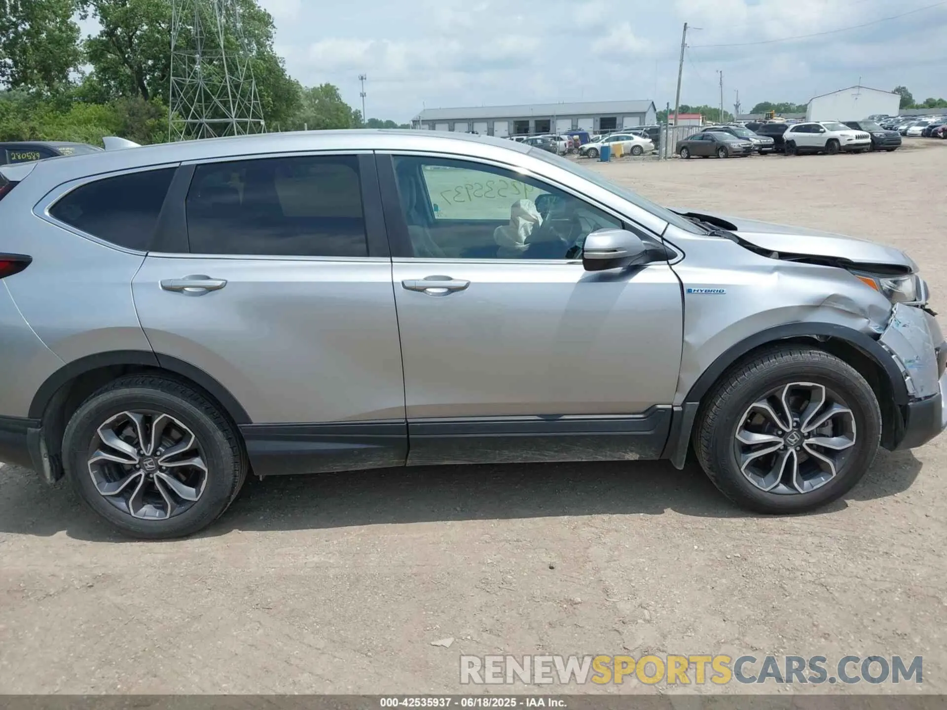 13 fotografías del automóvil dañado 7FART6H51ME037846 HONDA CR-V HYBRID 2021