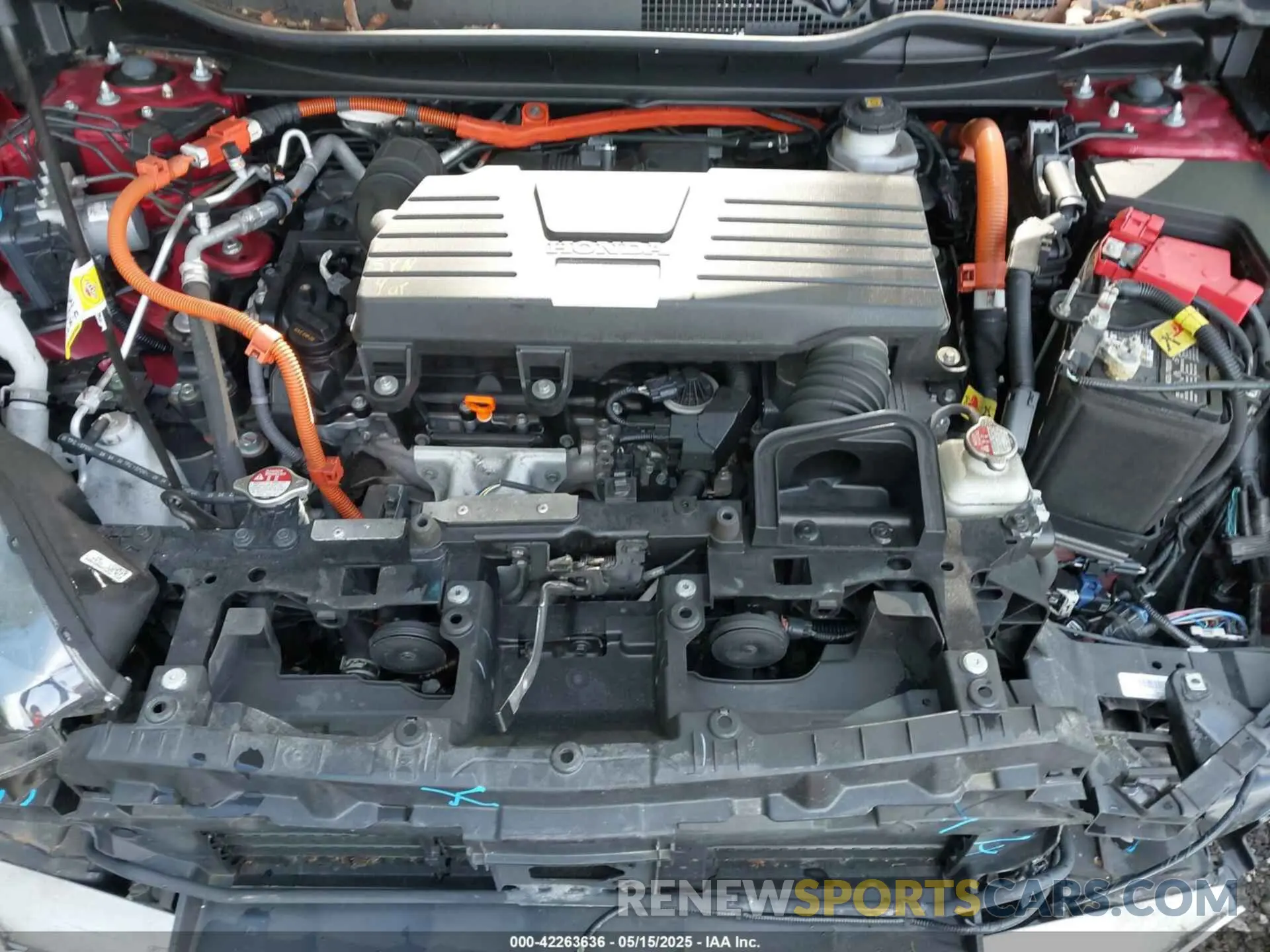 10 fotografías del automóvil dañado 7FART6H55ME001755 HONDA CR-V HYBRID 2021