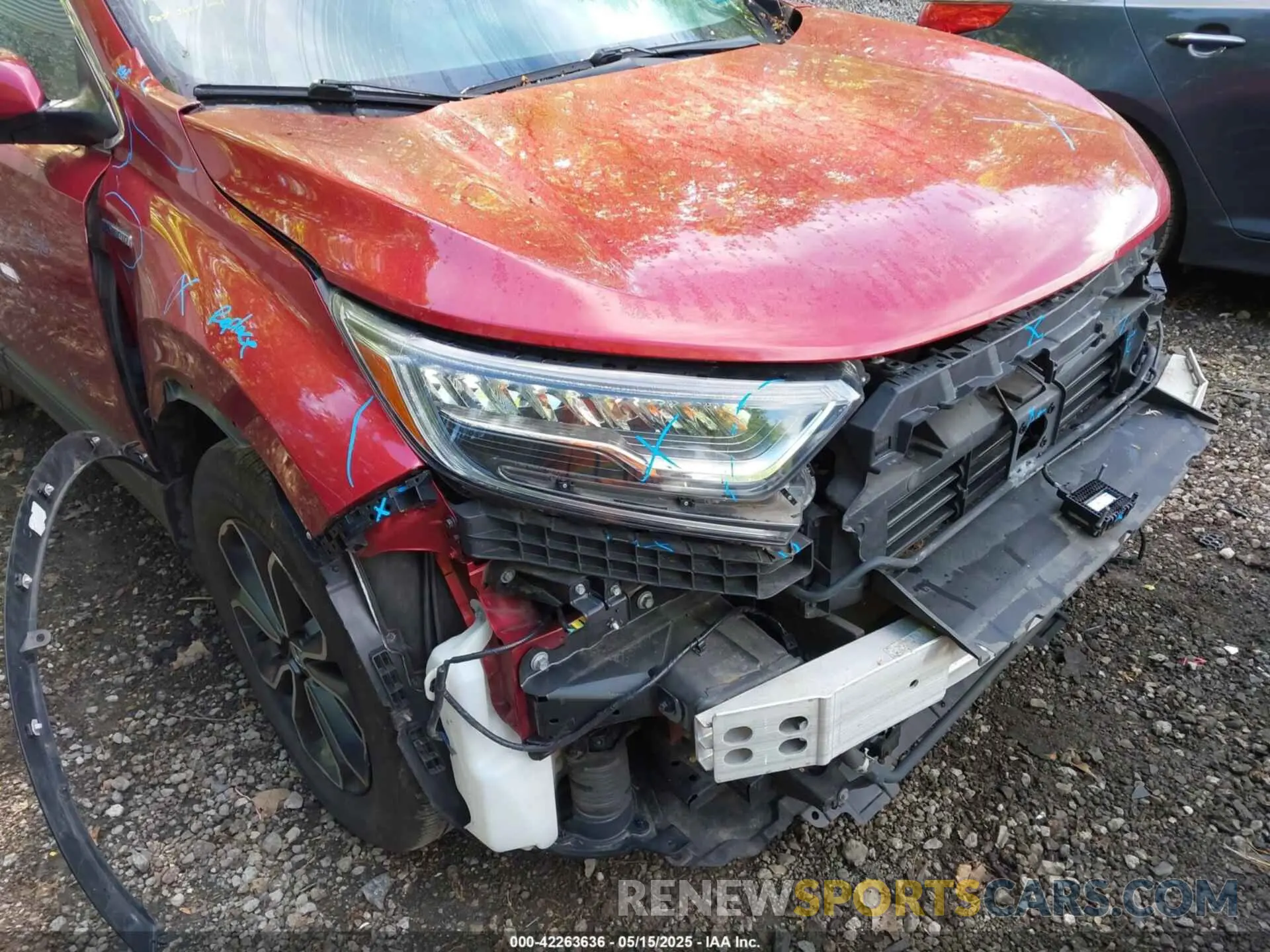 19 fotografías del automóvil dañado 7FART6H55ME001755 HONDA CR-V HYBRID 2021