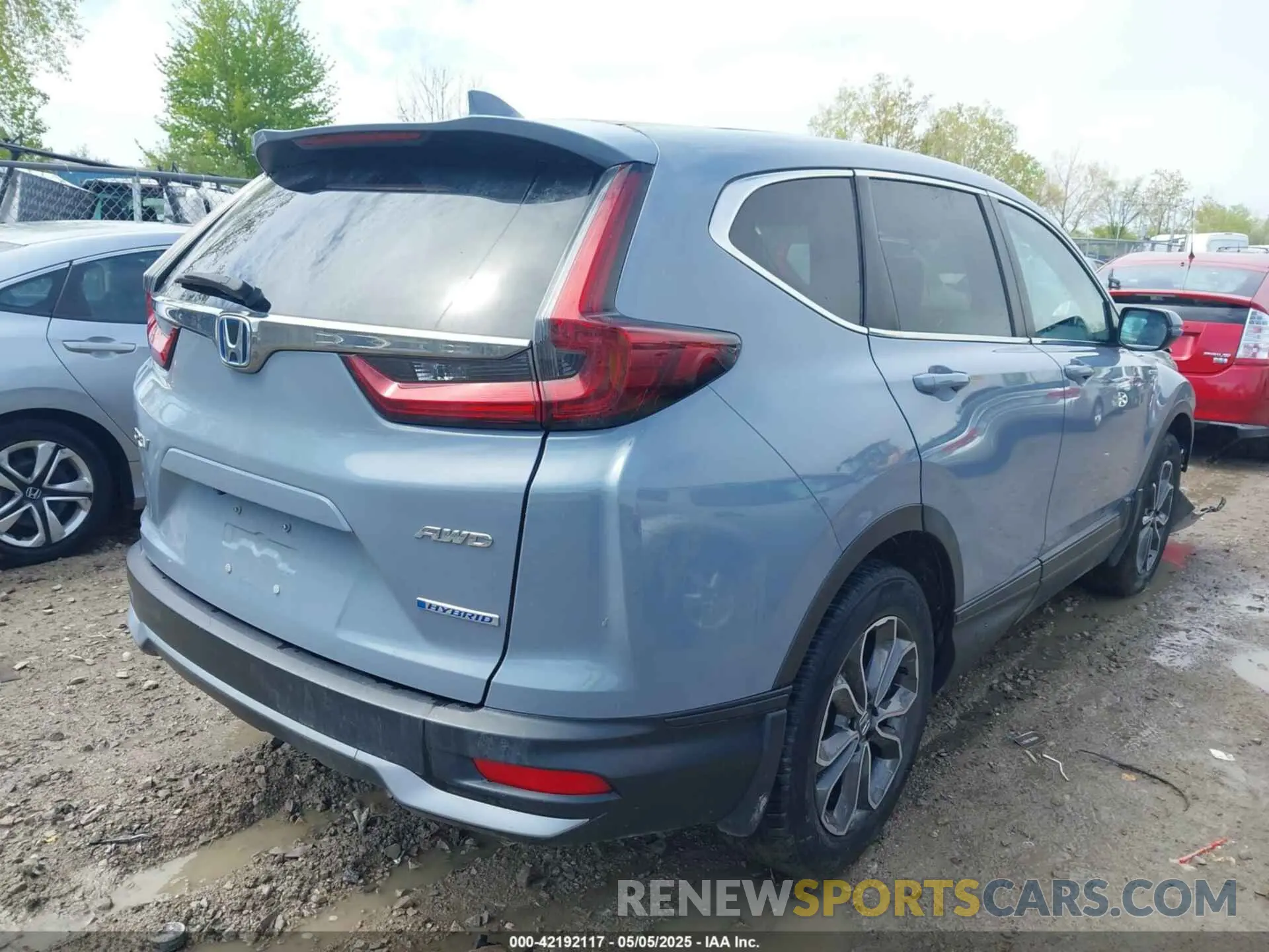 4 fotografías del automóvil dañado 7FART6H83ME011713 HONDA CR-V HYBRID 2021