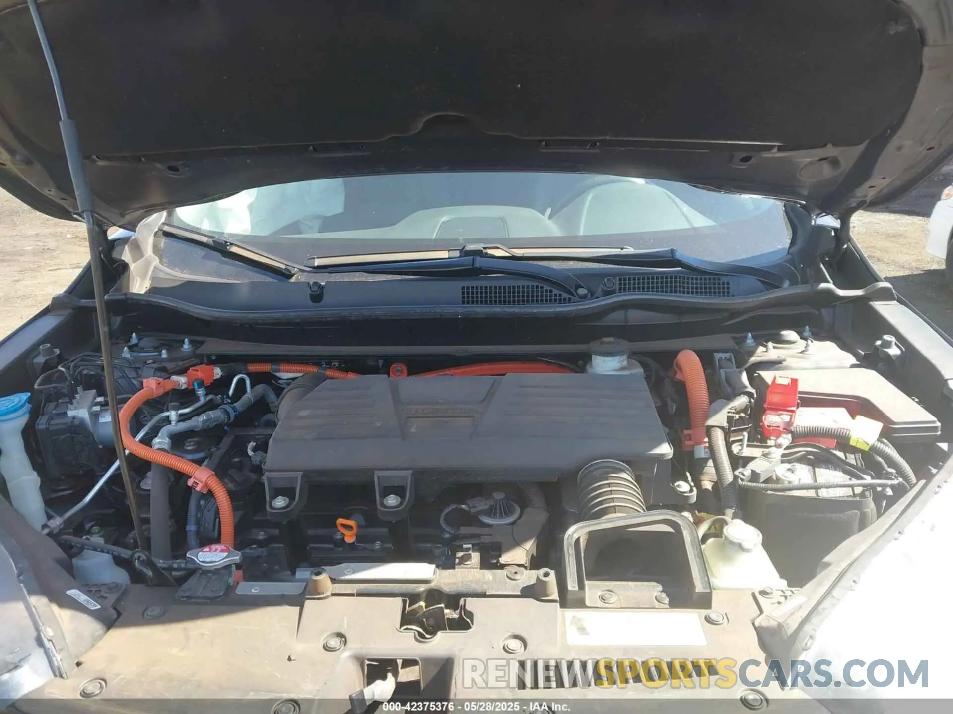 10 fotografías del automóvil dañado 7FART6H88ME036428 HONDA CR-V HYBRID 2021
