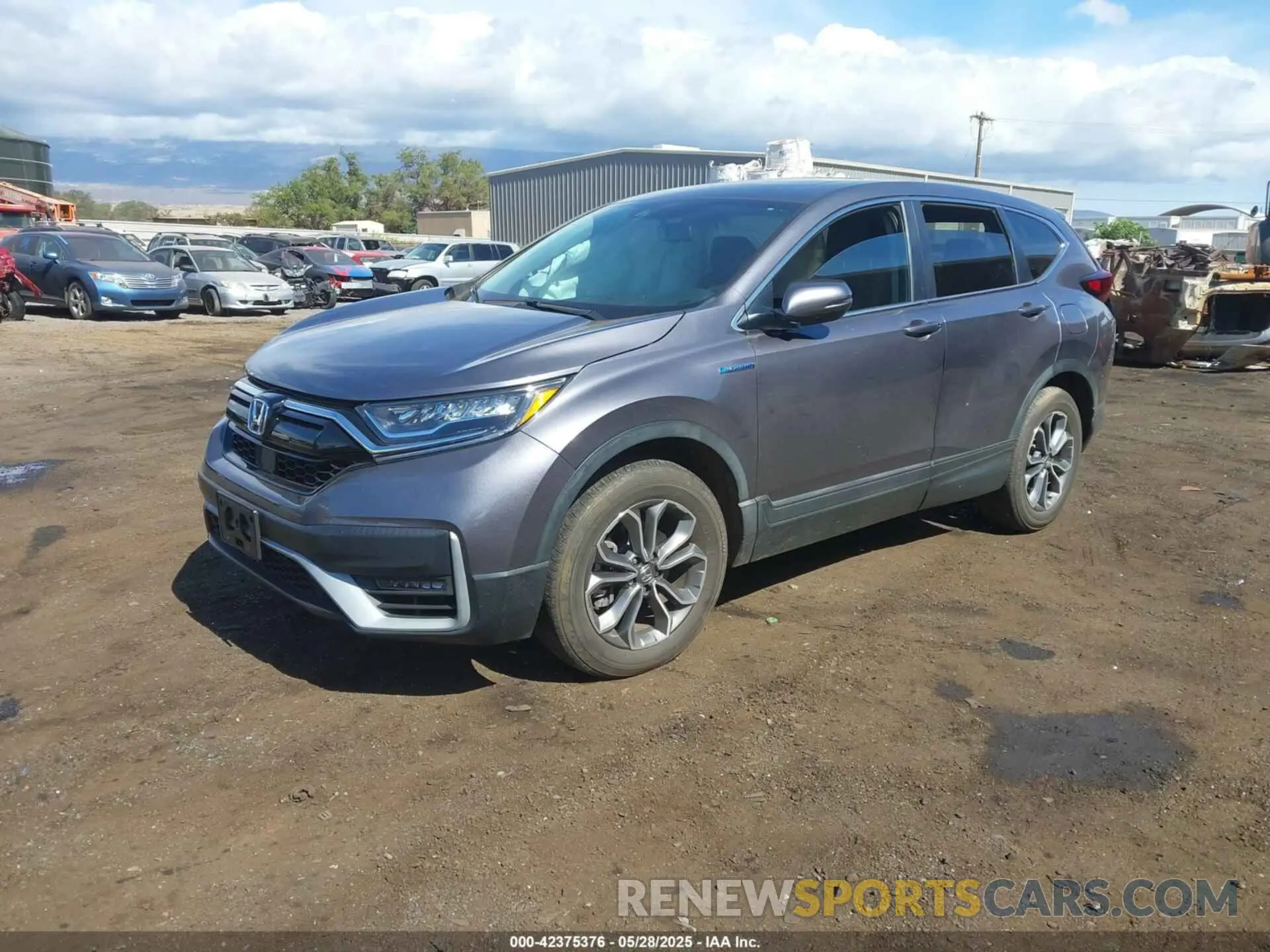 2 fotografías del automóvil dañado 7FART6H88ME036428 HONDA CR-V HYBRID 2021
