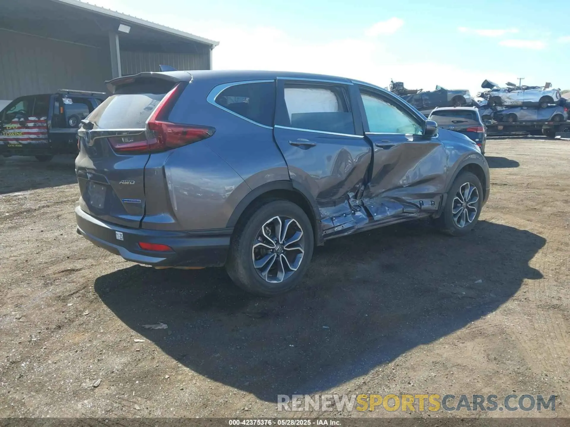 4 fotografías del automóvil dañado 7FART6H88ME036428 HONDA CR-V HYBRID 2021
