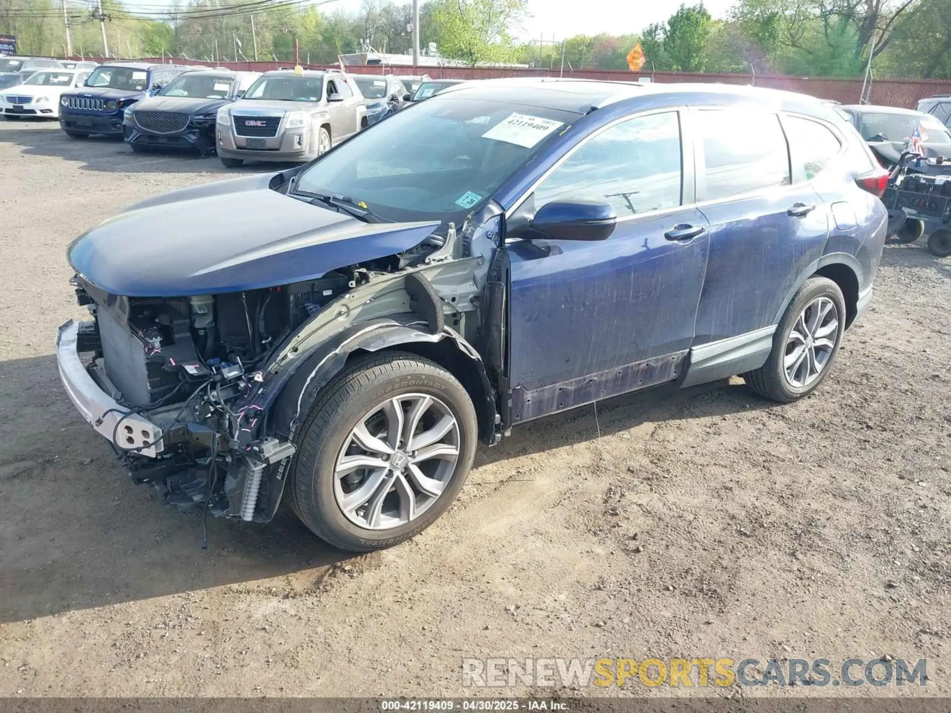 2 fotografías del automóvil dañado 7FART6H92ME029029 HONDA CR-V HYBRID 2021