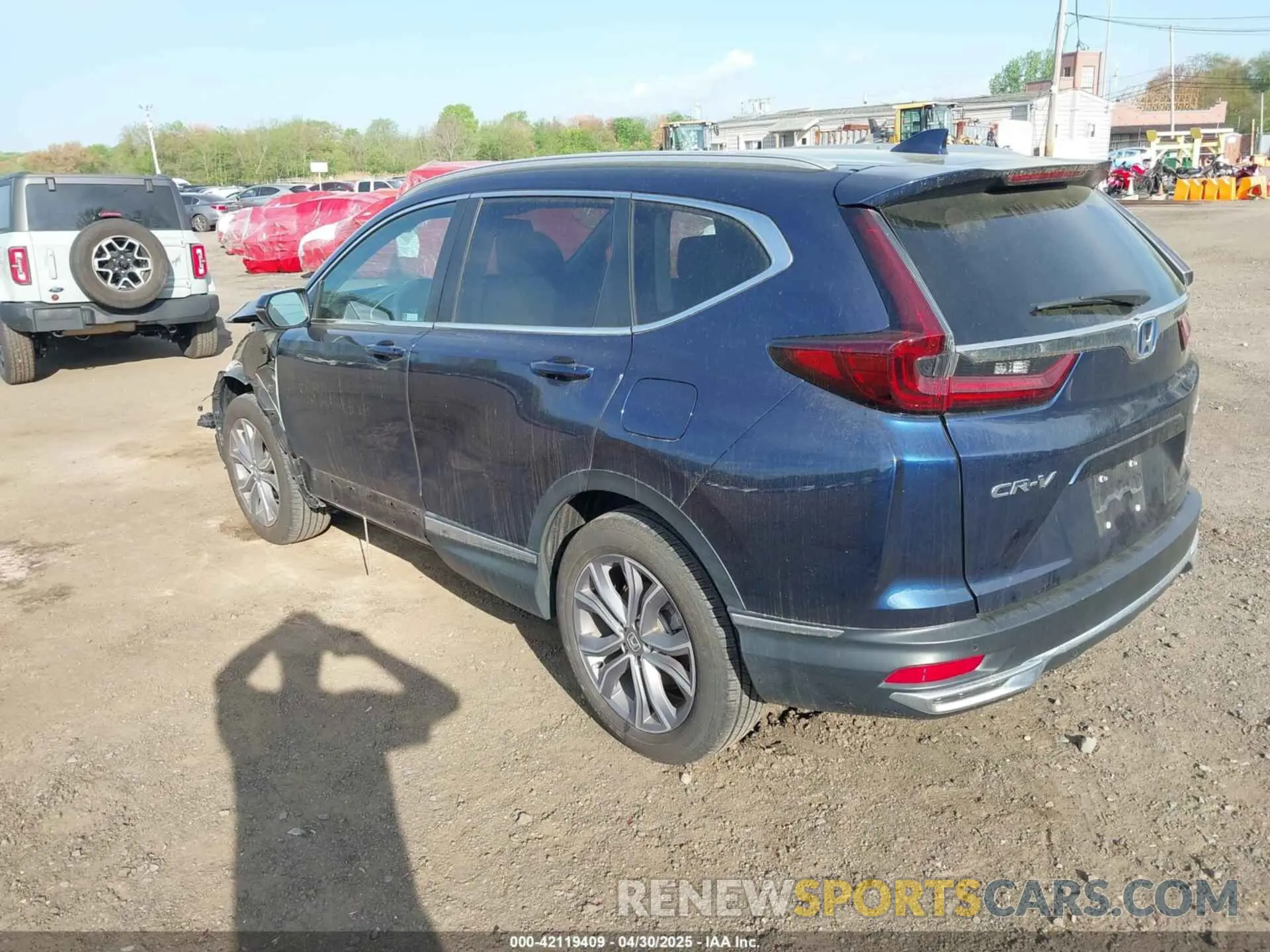 3 fotografías del automóvil dañado 7FART6H92ME029029 HONDA CR-V HYBRID 2021