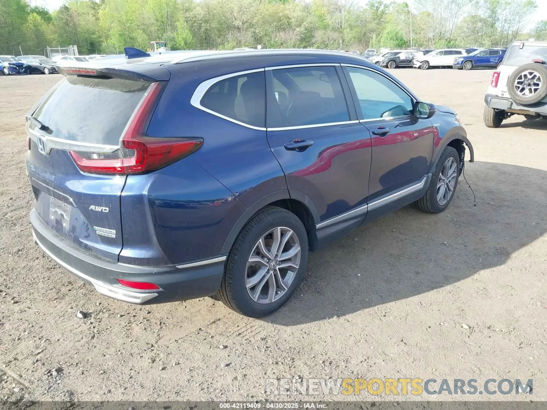 4 fotografías del automóvil dañado 7FART6H92ME029029 HONDA CR-V HYBRID 2021