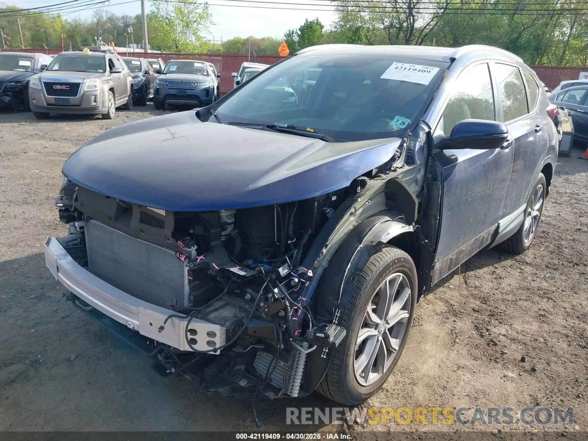 6 fotografías del automóvil dañado 7FART6H92ME029029 HONDA CR-V HYBRID 2021