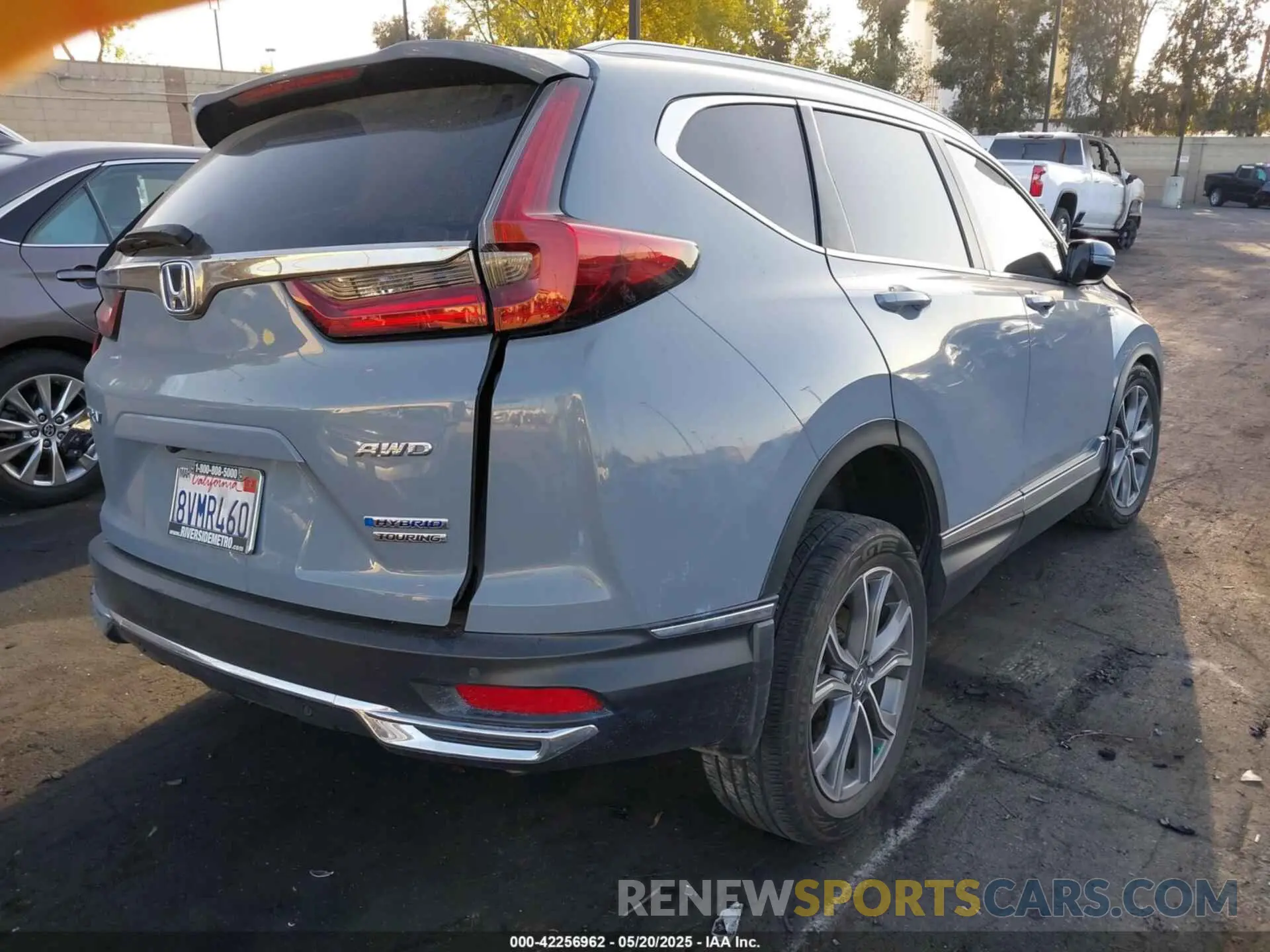4 fotografías del automóvil dañado 7FART6H97ME010816 HONDA CR-V HYBRID 2021