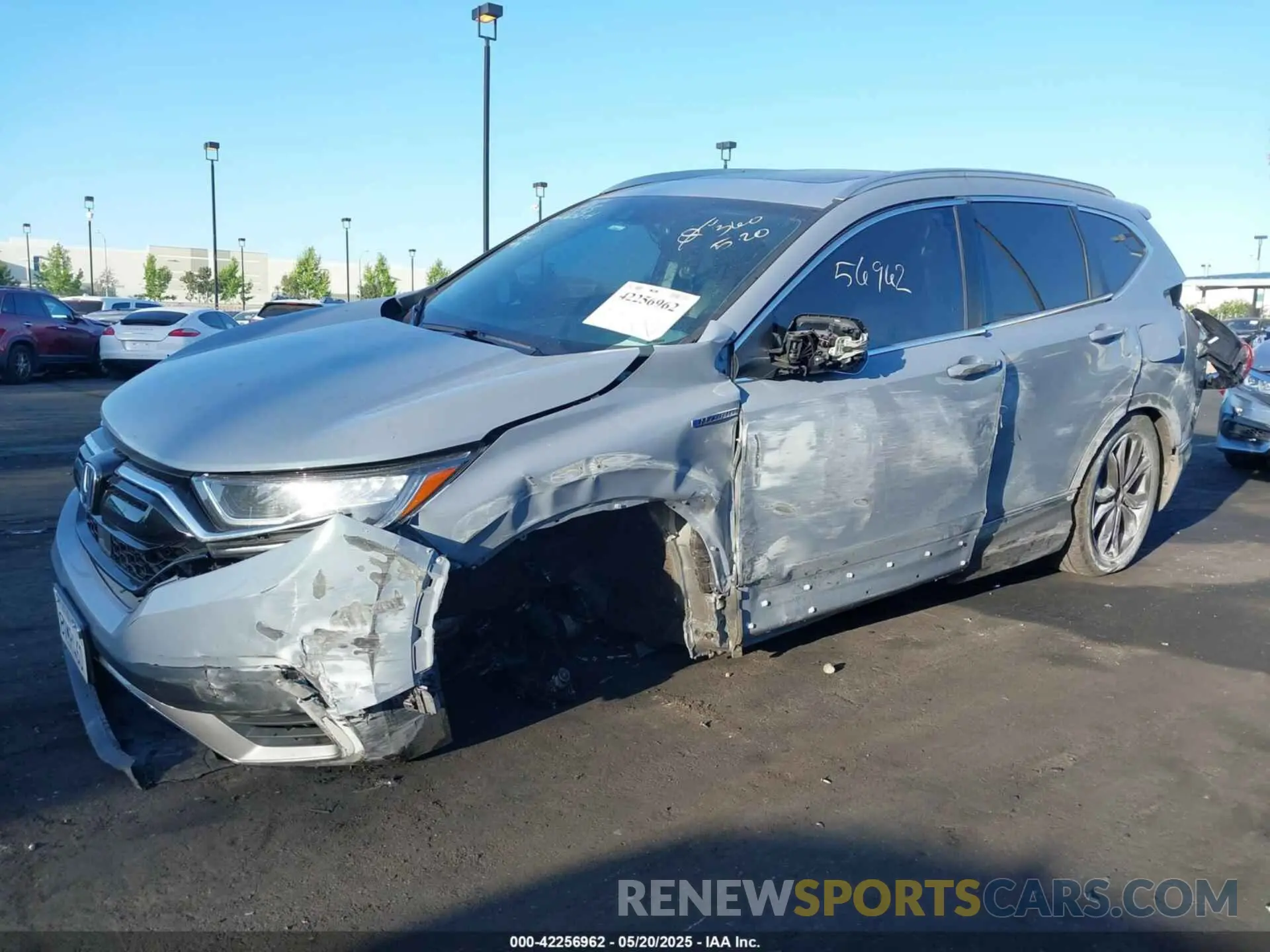 6 fotografías del automóvil dañado 7FART6H97ME010816 HONDA CR-V HYBRID 2021