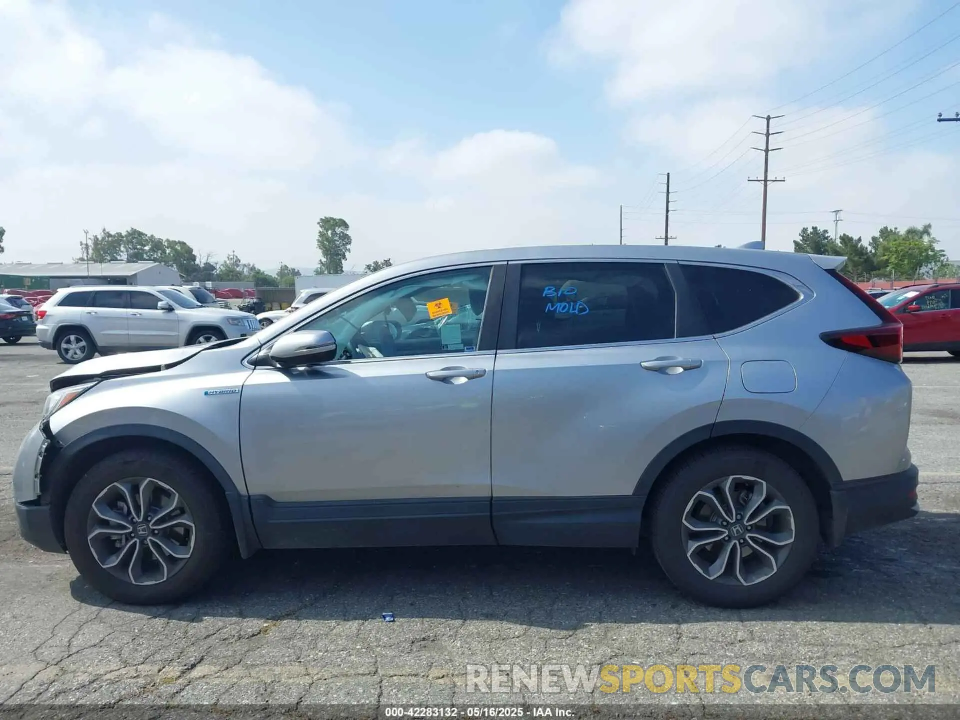 15 fotografías del automóvil dañado 5J6RT6H50NL013610 HONDA CR-V HYBRID 2022