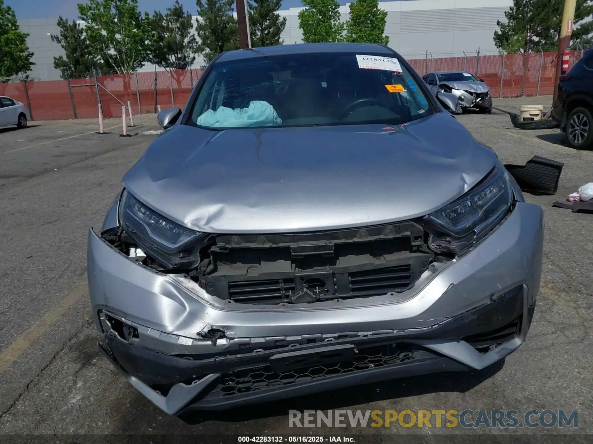 6 fotografías del automóvil dañado 5J6RT6H50NL013610 HONDA CR-V HYBRID 2022
