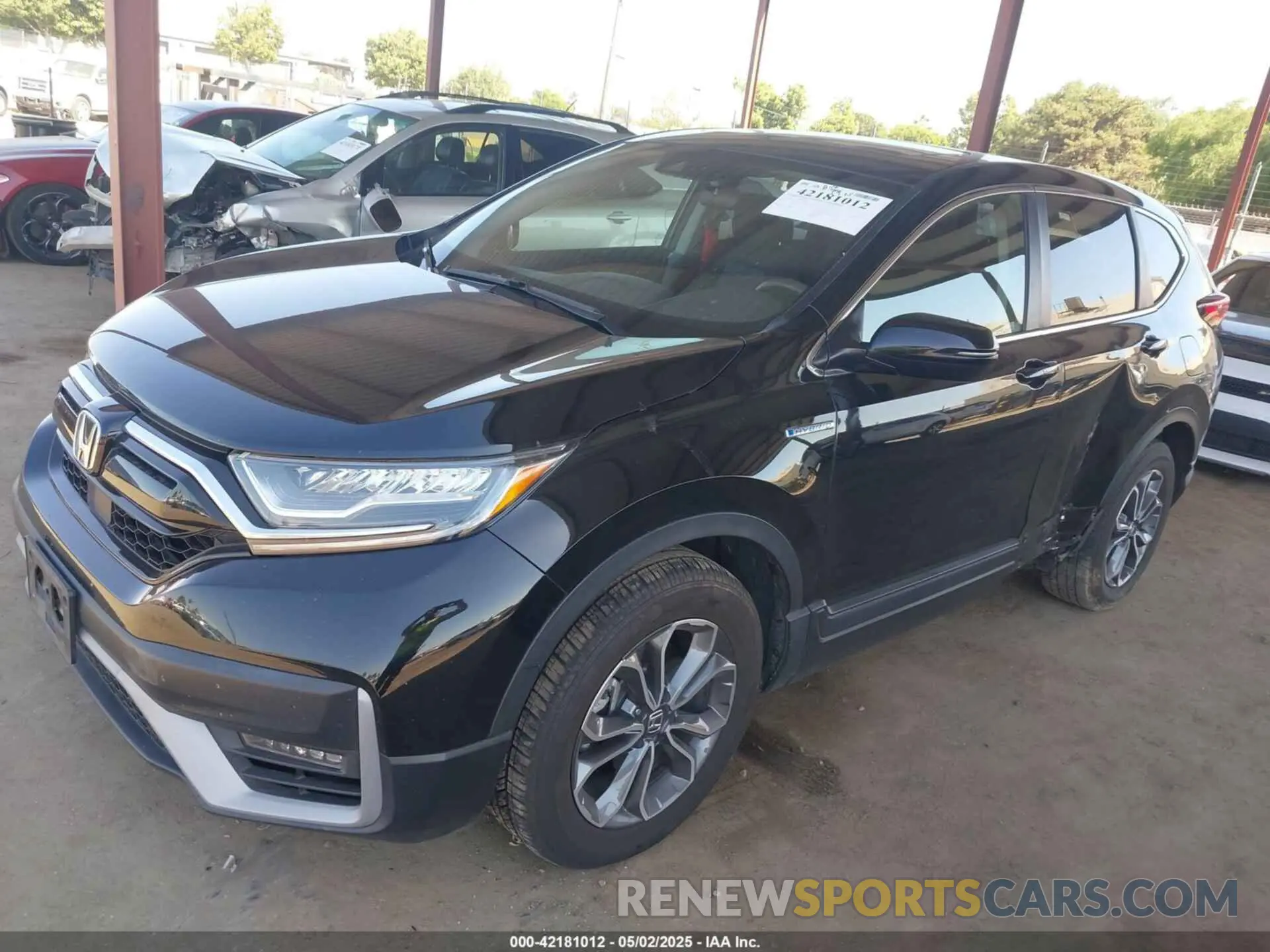 2 fotografías del automóvil dañado 5J6RT6H59NL037954 HONDA CR-V HYBRID 2022