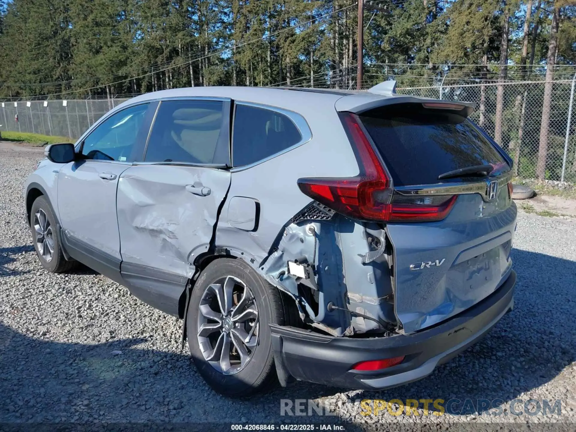 6 fotografías del automóvil dañado 5J6RT6H80NL020258 HONDA CR-V HYBRID 2022