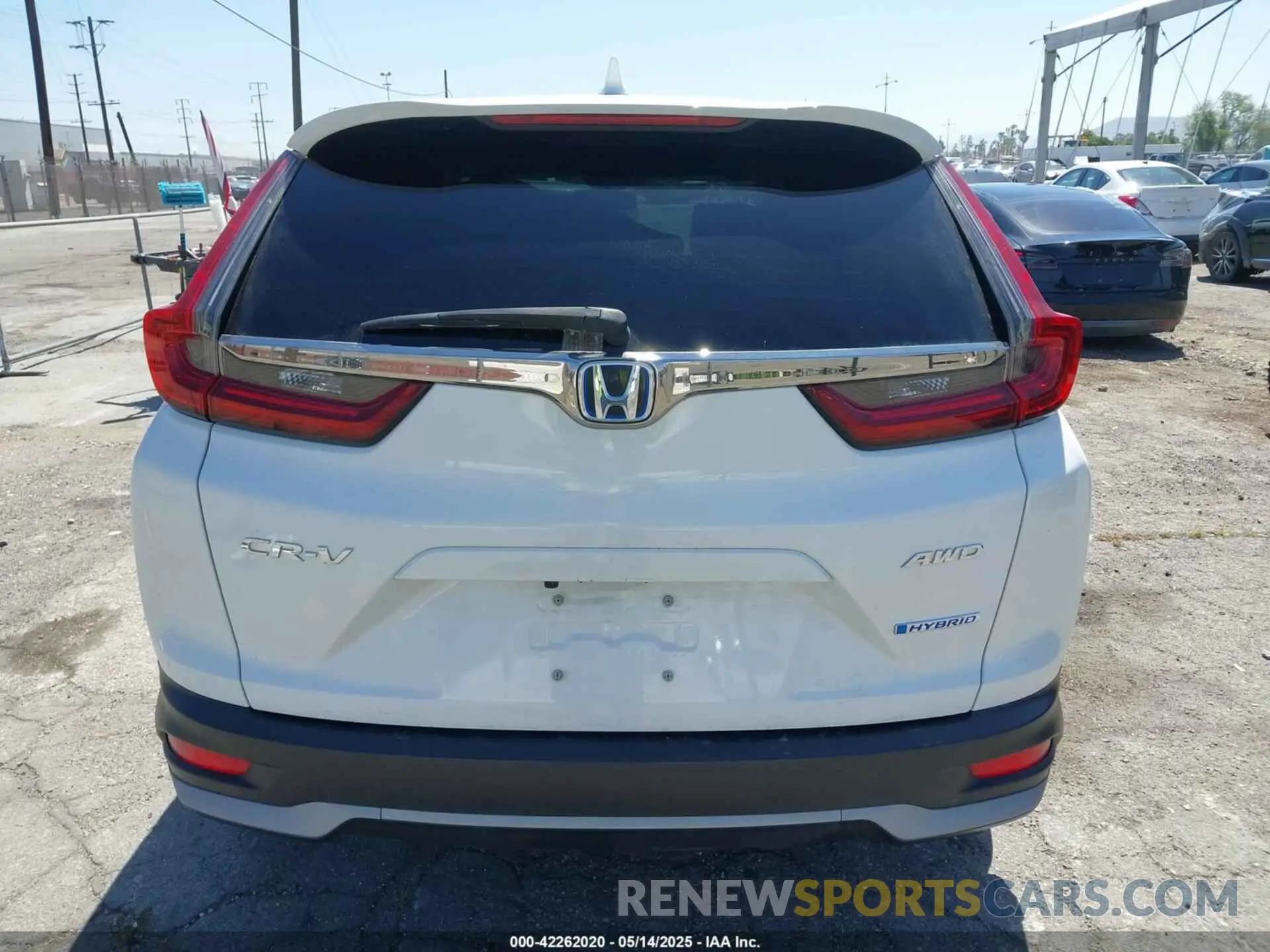 17 fotografías del automóvil dañado 5J6RT6H80NL030272 HONDA CR-V HYBRID 2022