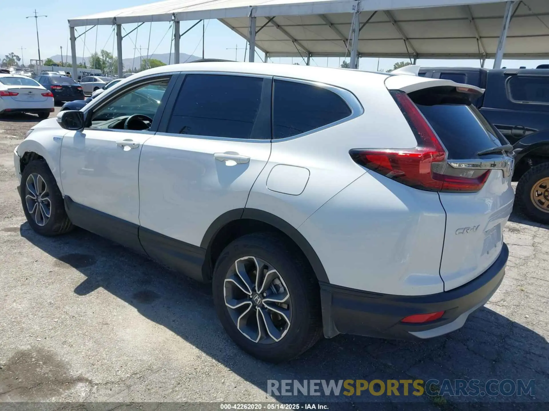 3 fotografías del automóvil dañado 5J6RT6H80NL030272 HONDA CR-V HYBRID 2022