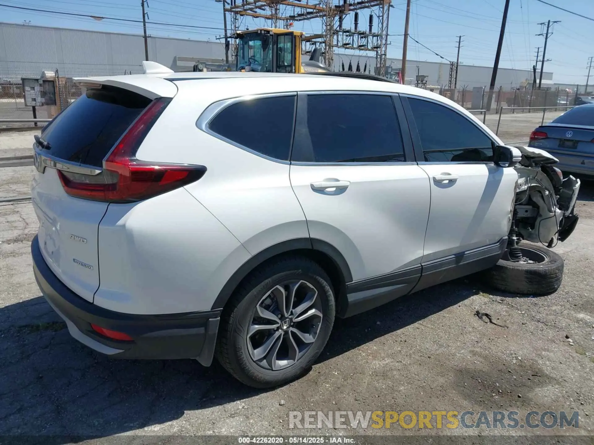 4 fotografías del automóvil dañado 5J6RT6H80NL030272 HONDA CR-V HYBRID 2022