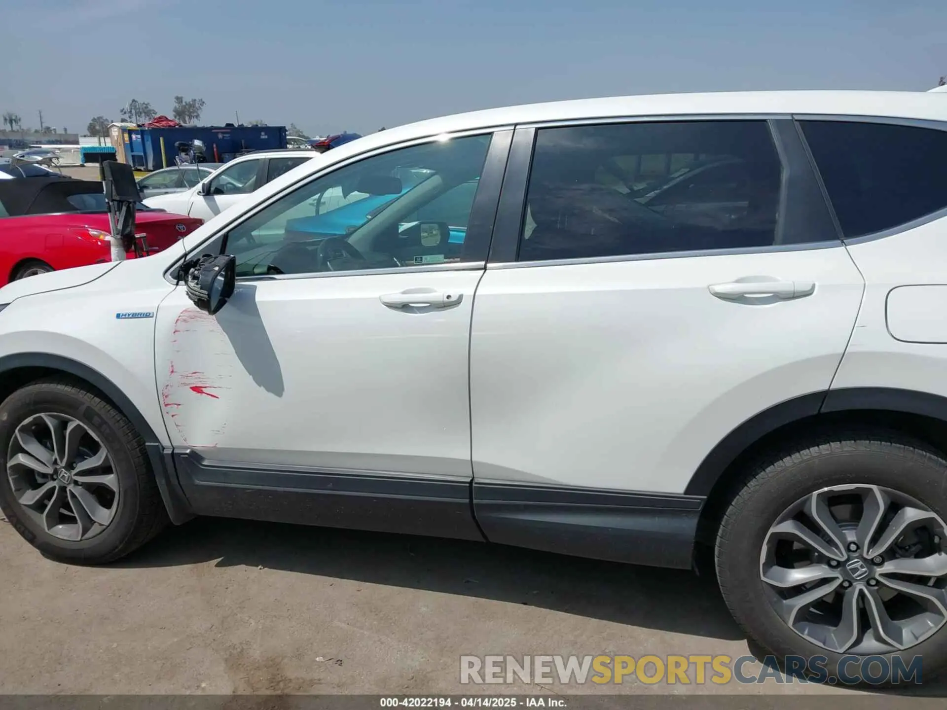 14 fotografías del automóvil dañado 5J6RT6H81NL027736 HONDA CR-V HYBRID 2022