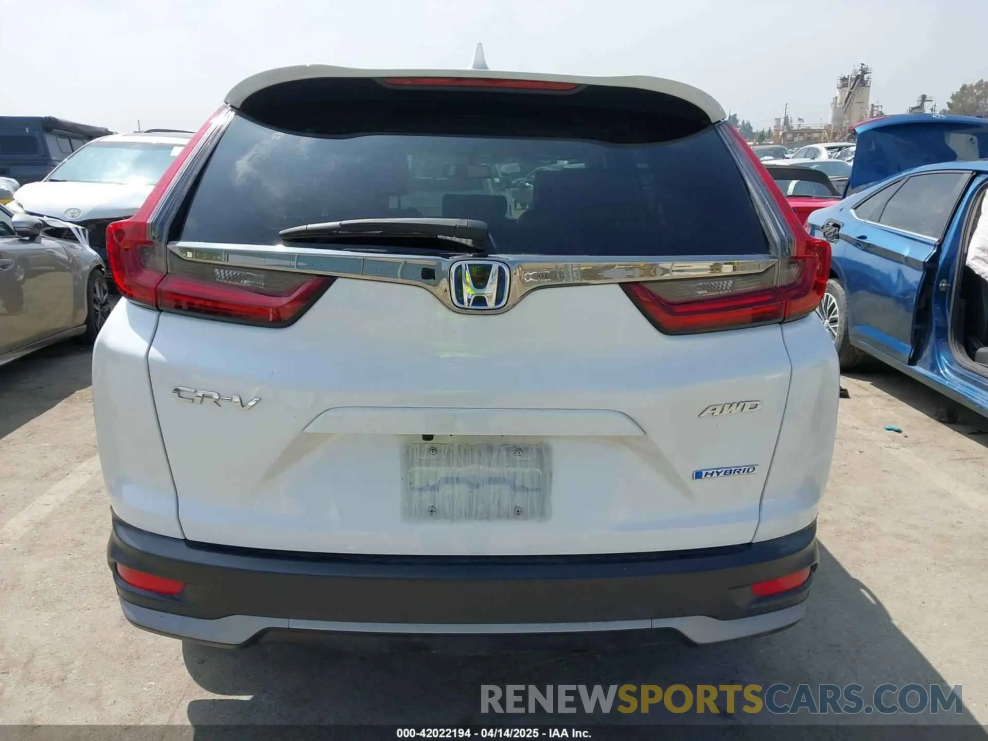 16 fotografías del automóvil dañado 5J6RT6H81NL027736 HONDA CR-V HYBRID 2022