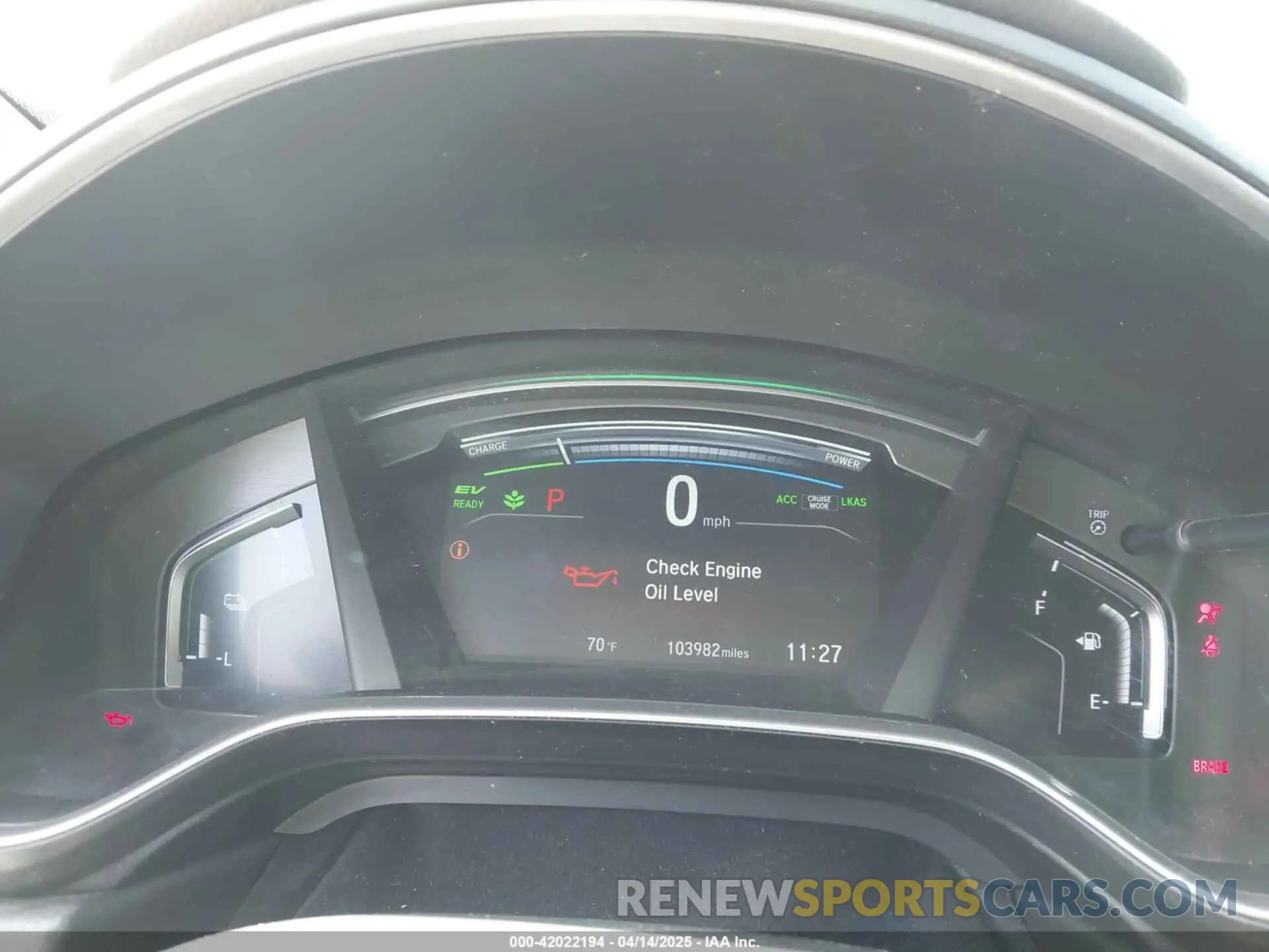 7 fotografías del automóvil dañado 5J6RT6H81NL027736 HONDA CR-V HYBRID 2022