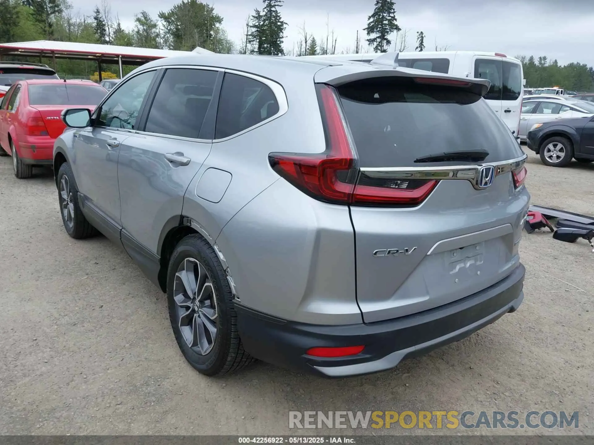 3 fotografías del automóvil dañado 5J6RT6H83NL054887 HONDA CR-V HYBRID 2022