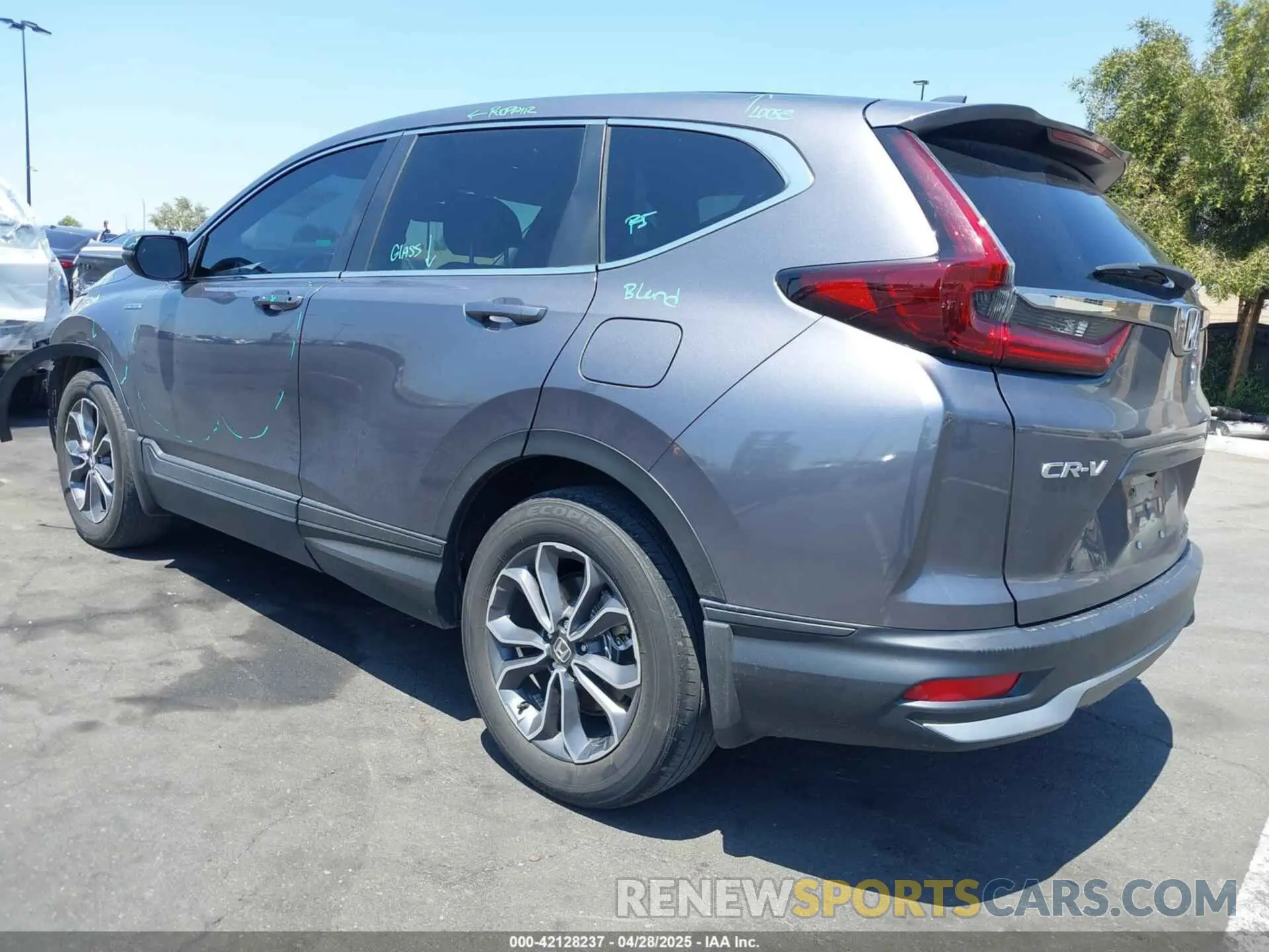 3 fotografías del automóvil dañado 5J6RT6H89NL042923 HONDA CR-V HYBRID 2022