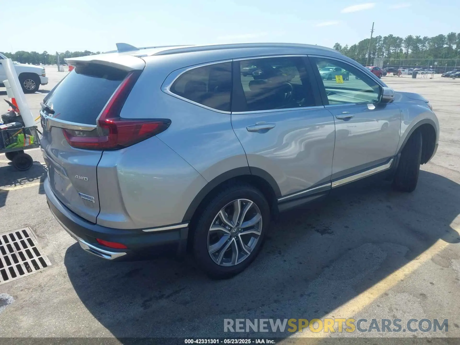 4 fotografías del automóvil dañado 5J6RT6H92NL004619 HONDA CR-V HYBRID 2022