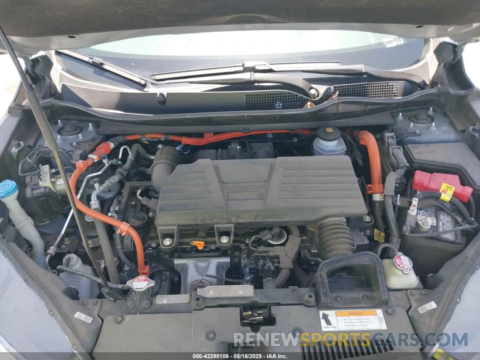 10 fotografías del automóvil dañado 5J6RT6H92NL025034 HONDA CR-V HYBRID 2022