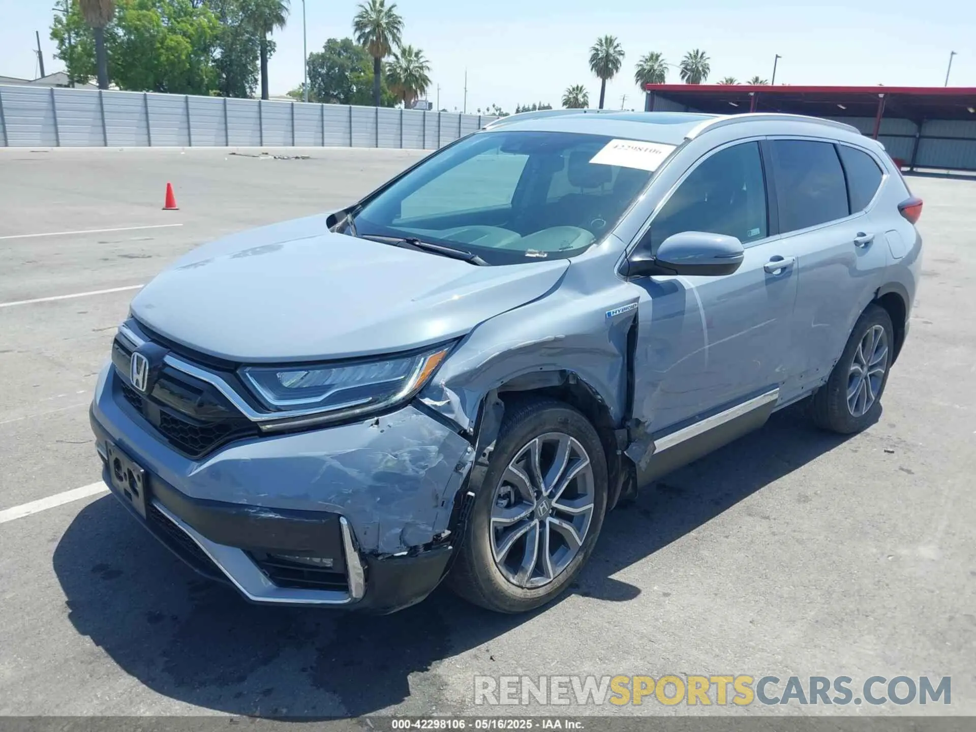 2 fotografías del automóvil dañado 5J6RT6H92NL025034 HONDA CR-V HYBRID 2022