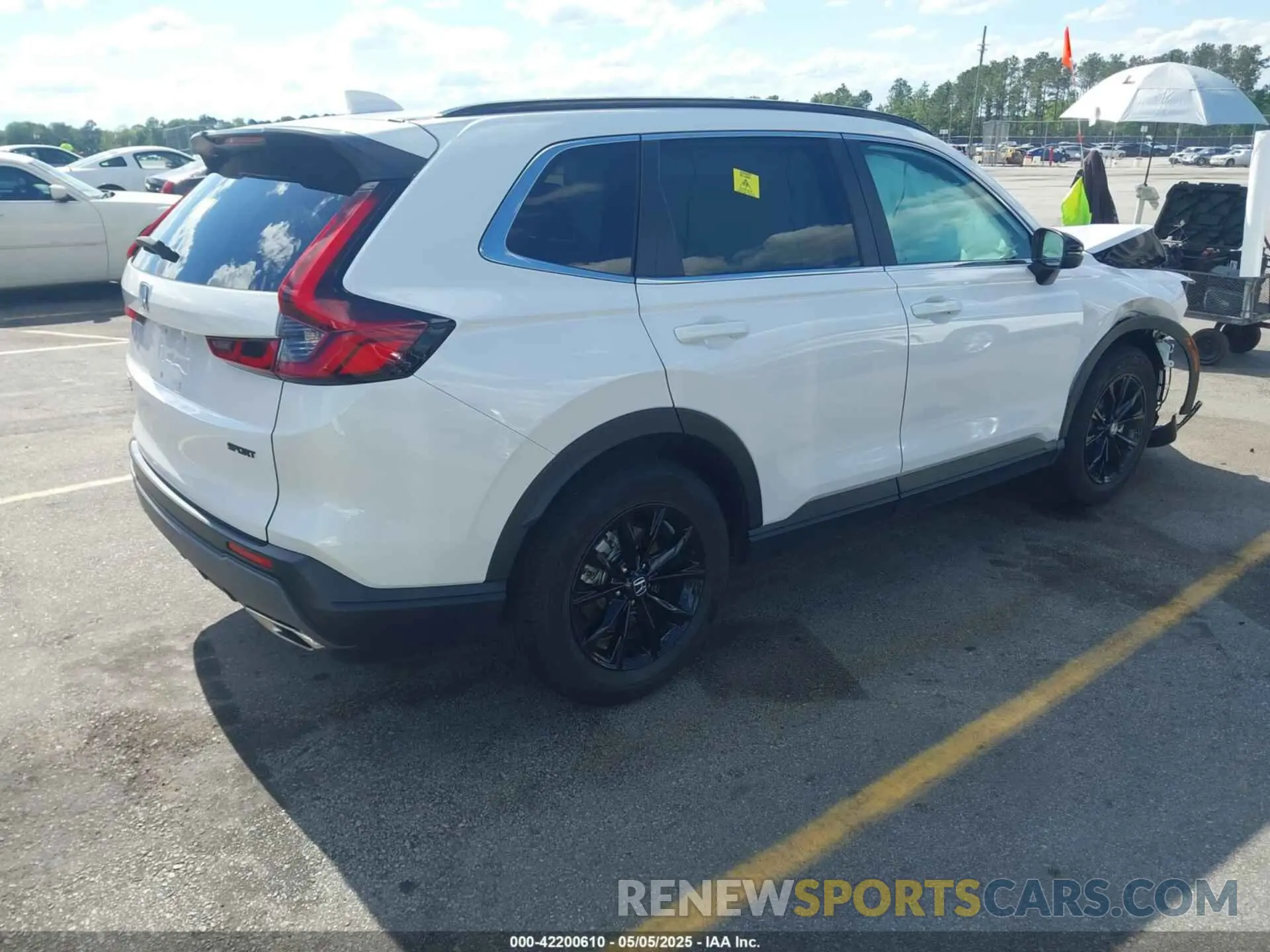 4 fotografías del automóvil dañado 5J6RS5H55PL000013 HONDA CR-V HYBRID 2023