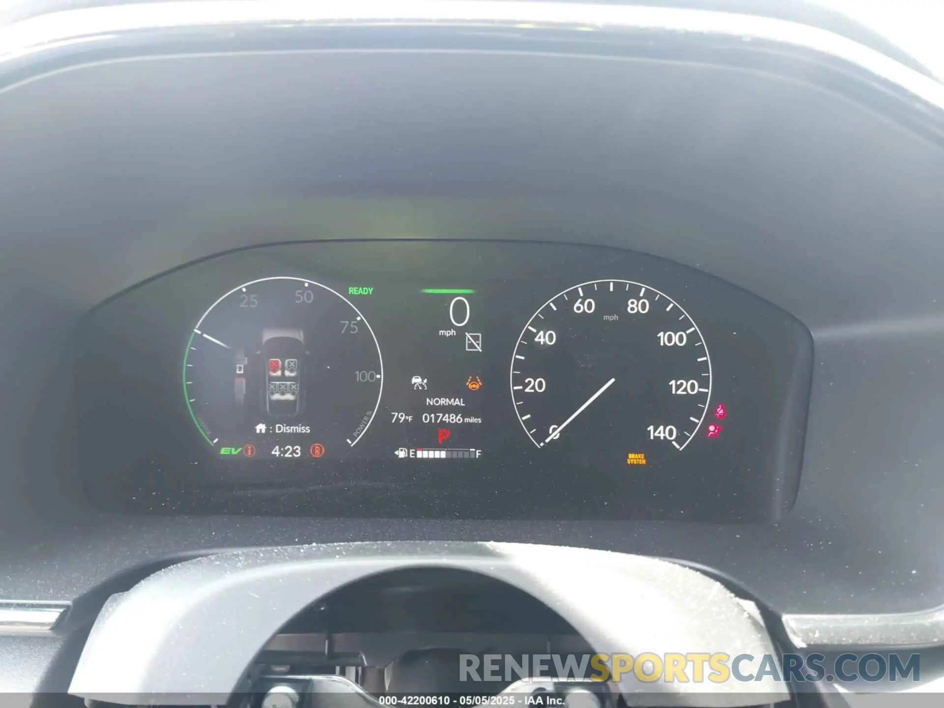 7 fotografías del automóvil dañado 5J6RS5H55PL000013 HONDA CR-V HYBRID 2023