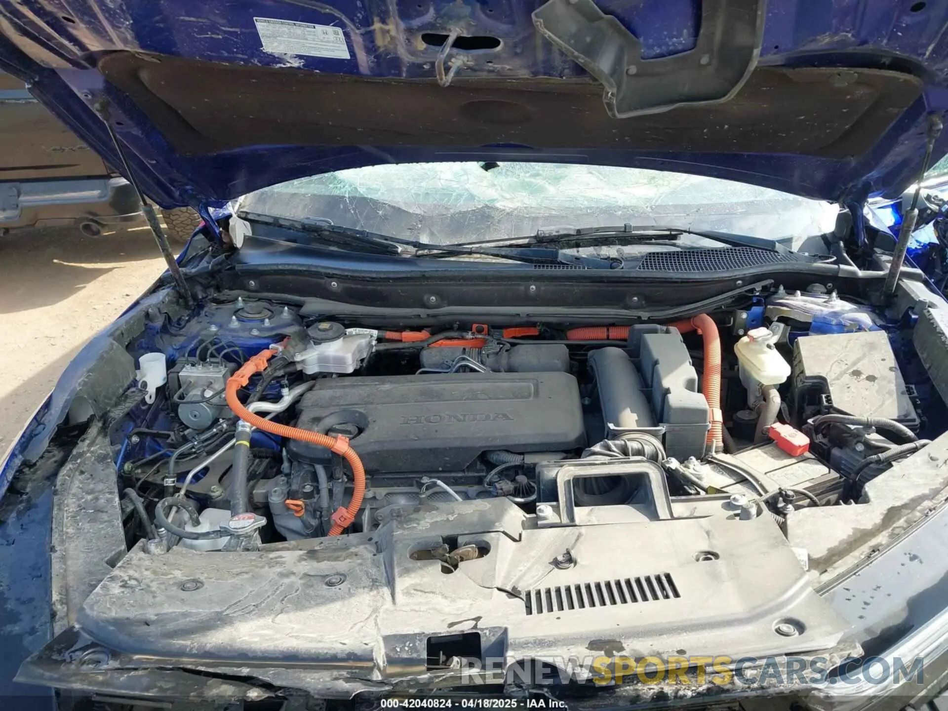 10 fotografías del automóvil dañado 5J6RS6H92PL001841 HONDA CR-V HYBRID 2023