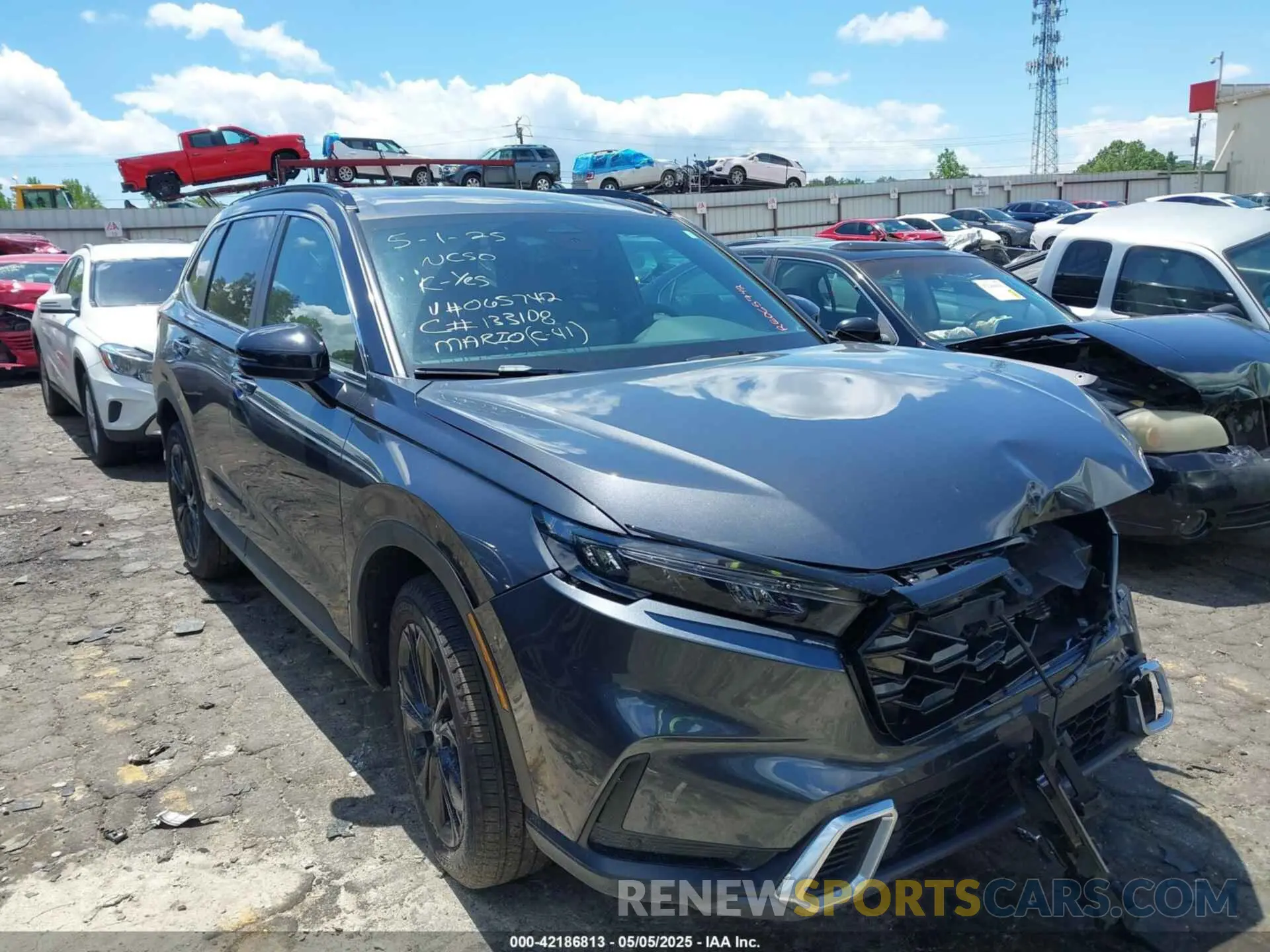 1 fotografías del automóvil dañado 7FARS6H91RE065742 HONDA CR-V HYBRID 2024