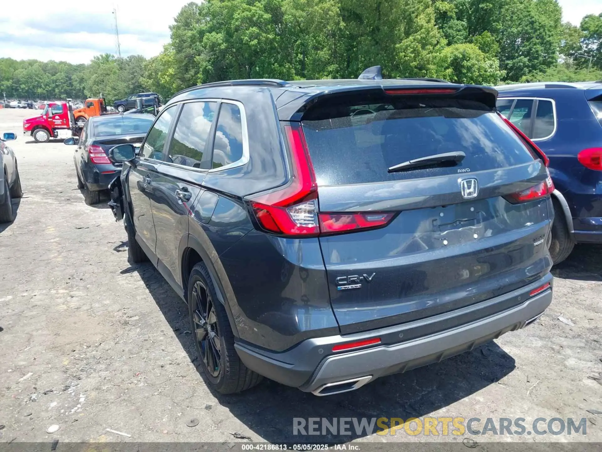 3 fotografías del automóvil dañado 7FARS6H91RE065742 HONDA CR-V HYBRID 2024
