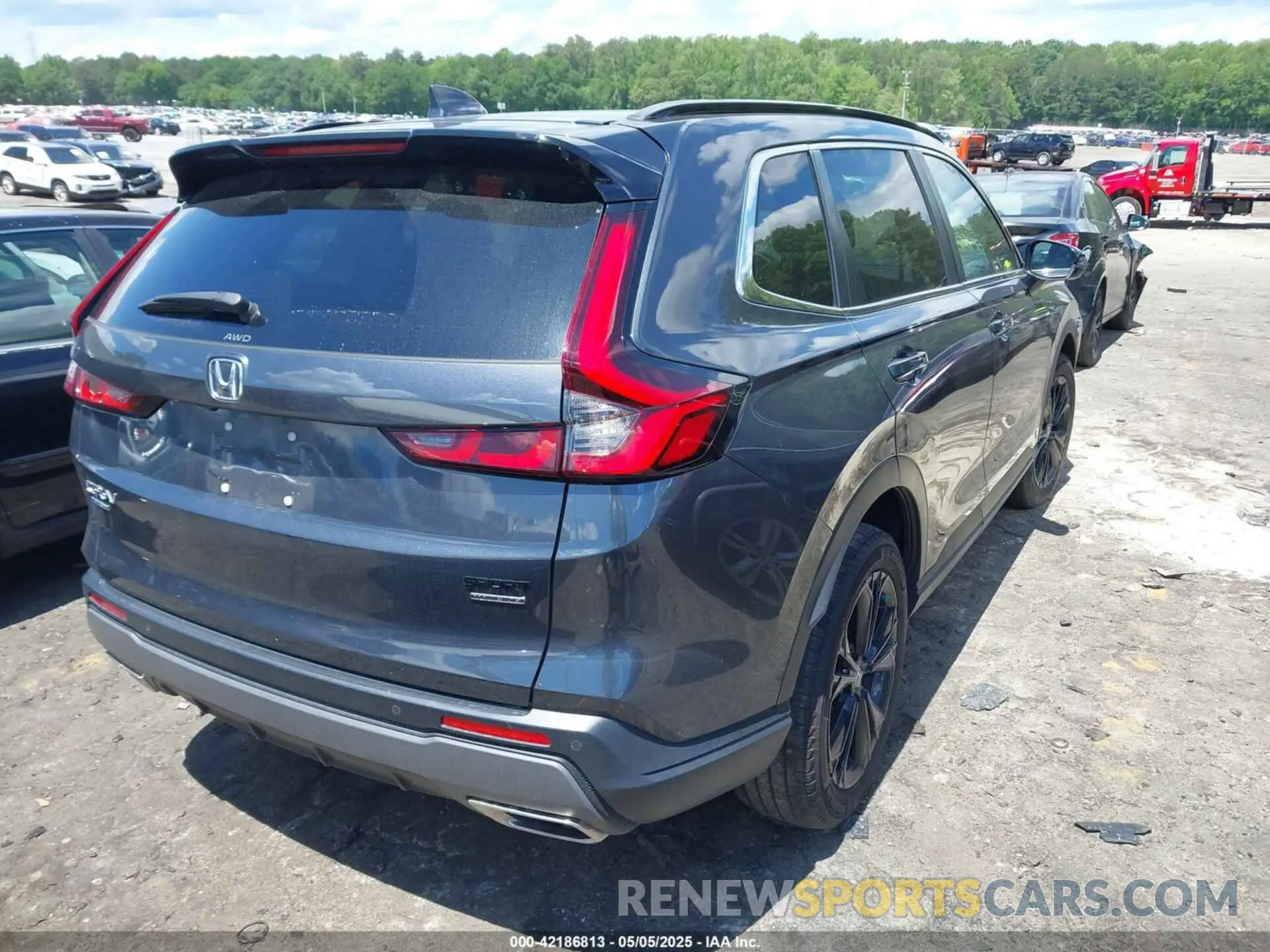 4 fotografías del automóvil dañado 7FARS6H91RE065742 HONDA CR-V HYBRID 2024