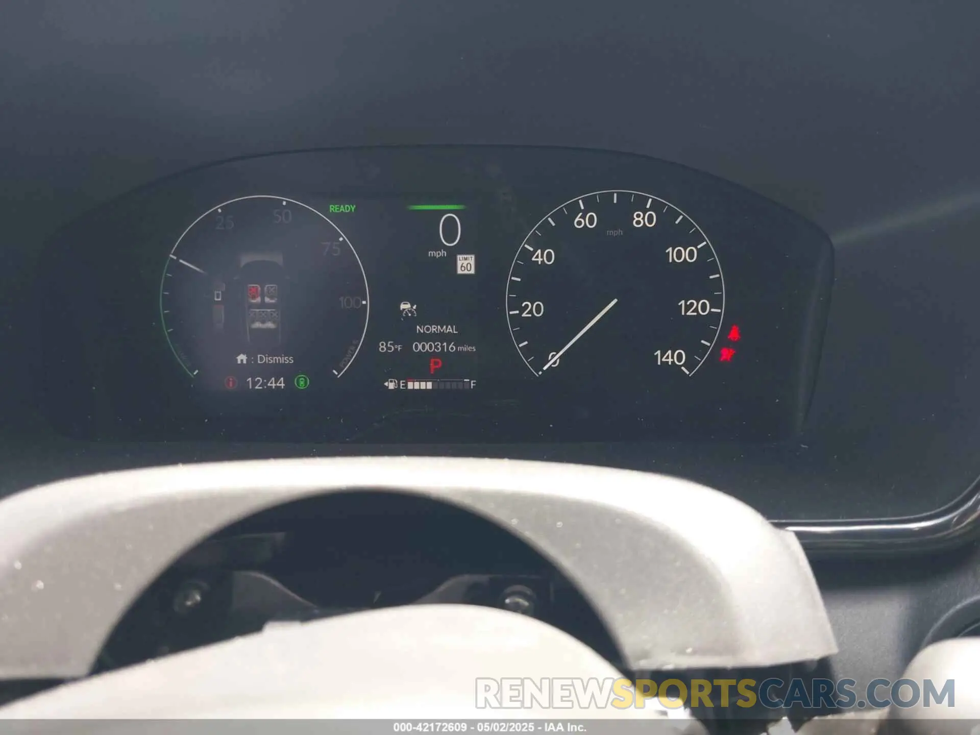 7 fotografías del automóvil dañado 5J6RS5H82SL009335 HONDA CR-V HYBRID 2025
