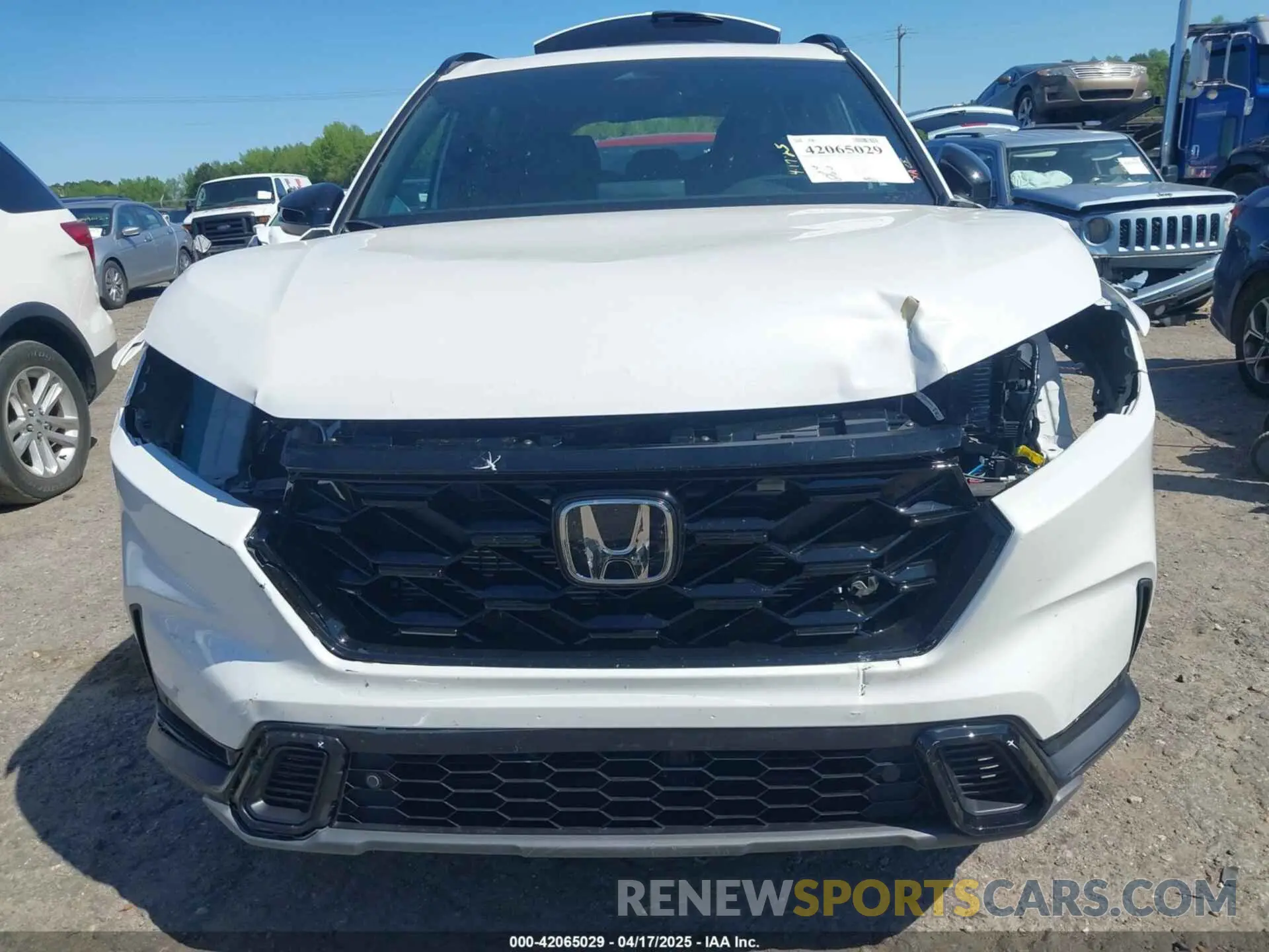 6 fotografías del automóvil dañado 5J6RS5H87SL009122 HONDA CR-V HYBRID 2025