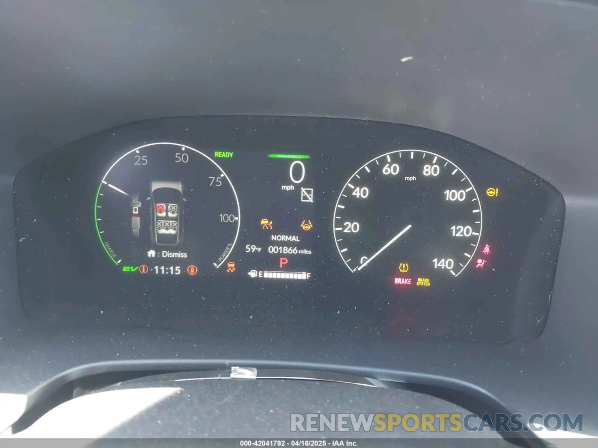 7 fotografías del automóvil dañado 5J6RS5H89SL003113 HONDA CR-V HYBRID 2025