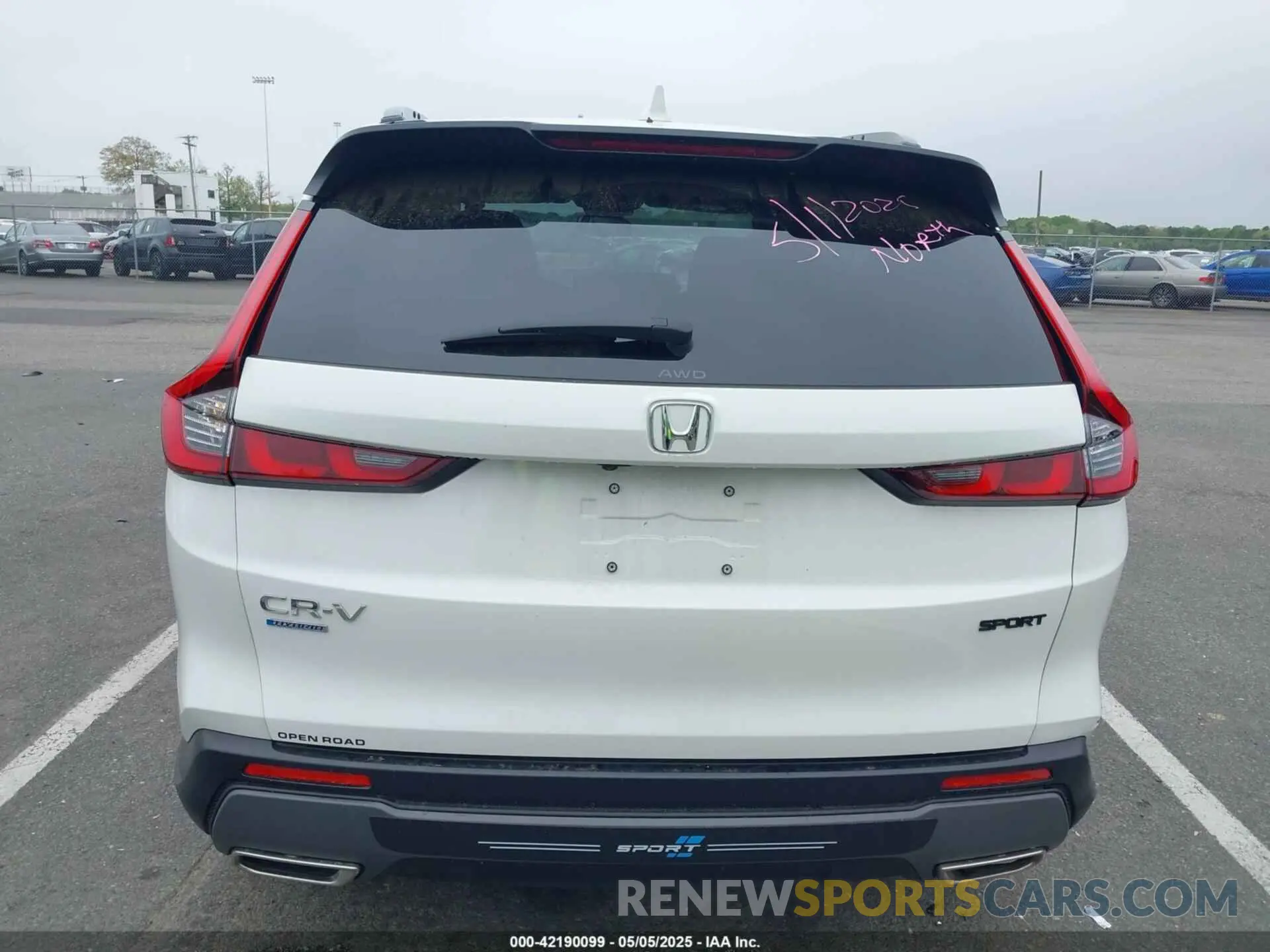 15 fotografías del automóvil dañado 5J6RS6H59SL014933 HONDA CR-V HYBRID 2025