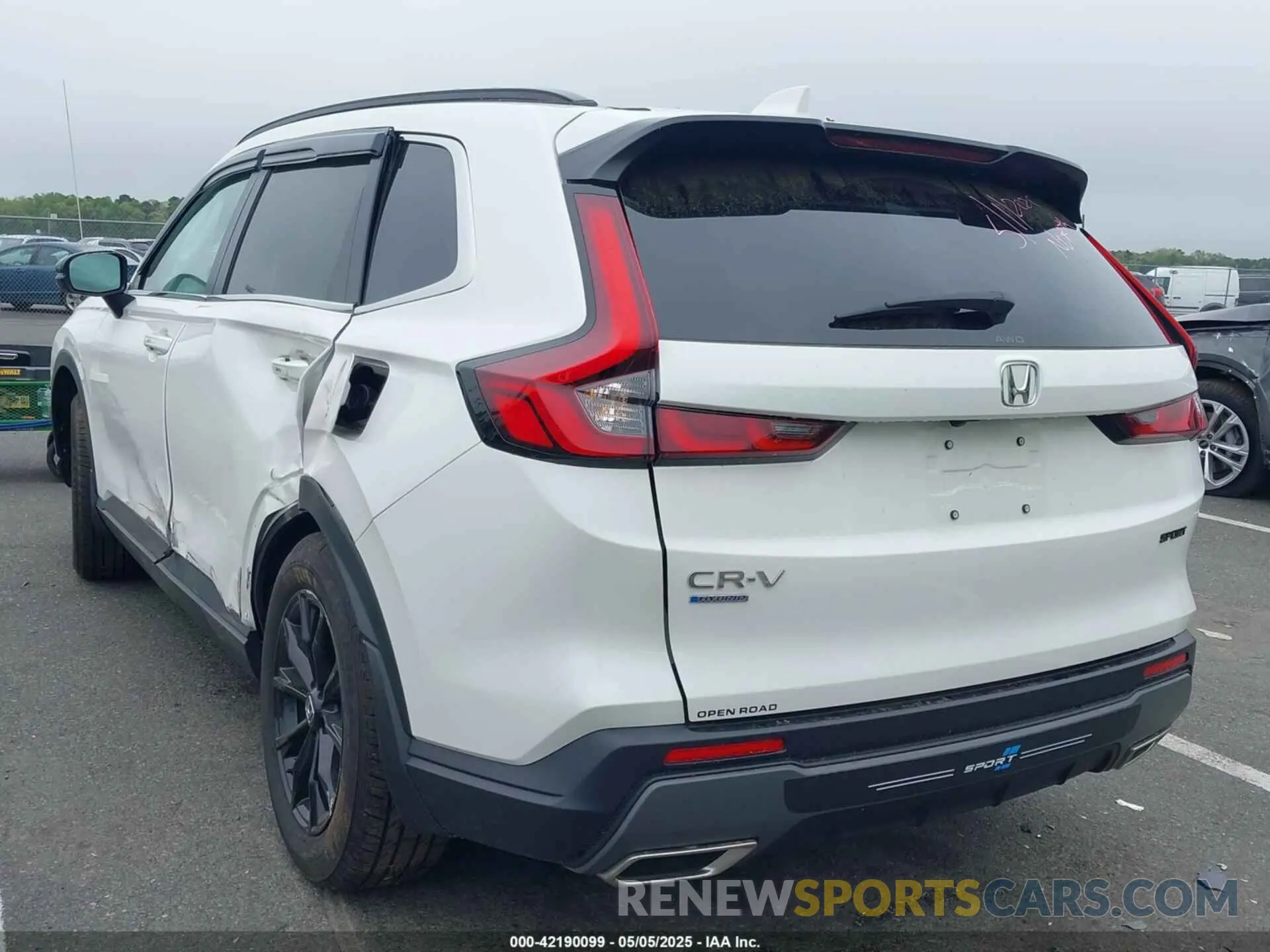 3 fotografías del automóvil dañado 5J6RS6H59SL014933 HONDA CR-V HYBRID 2025