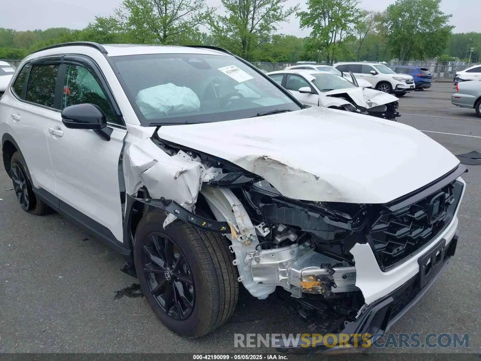 6 fotografías del automóvil dañado 5J6RS6H59SL014933 HONDA CR-V HYBRID 2025